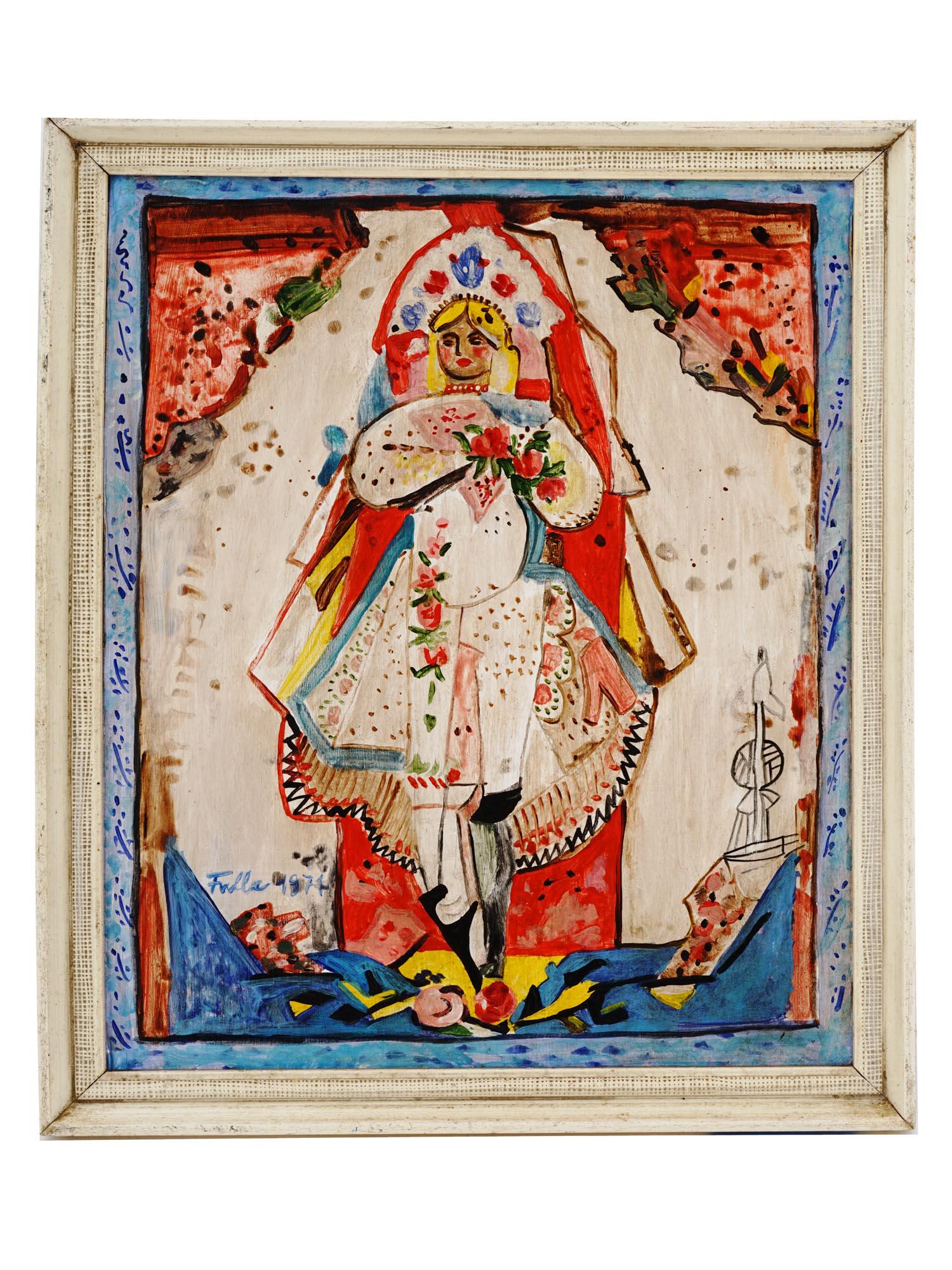 SLOVAK BRIDE PORTRAIT OIL PAINTING BY LUDOVIT FULLA (1 of 4)