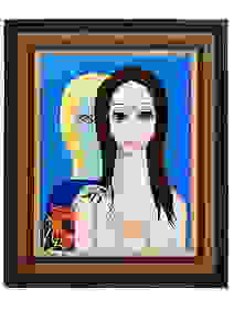 AMERICAN PORTRAIT OIL PAINTING BY MARGARET KEANE First Image