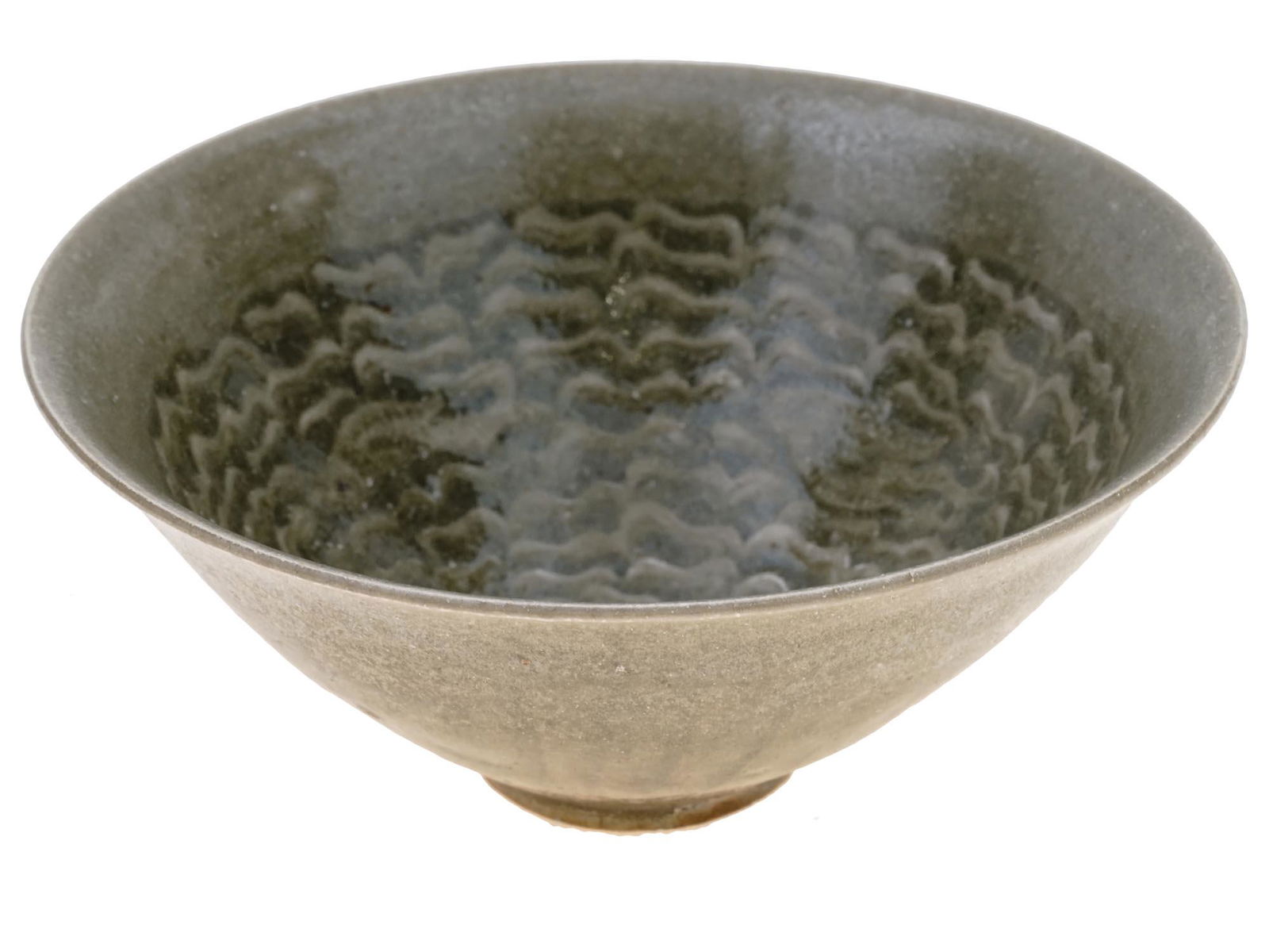 ANTIQUE CHINESE PRE REPUBLIC ERA GLAZED POTTERY BOWL (1 of 5)