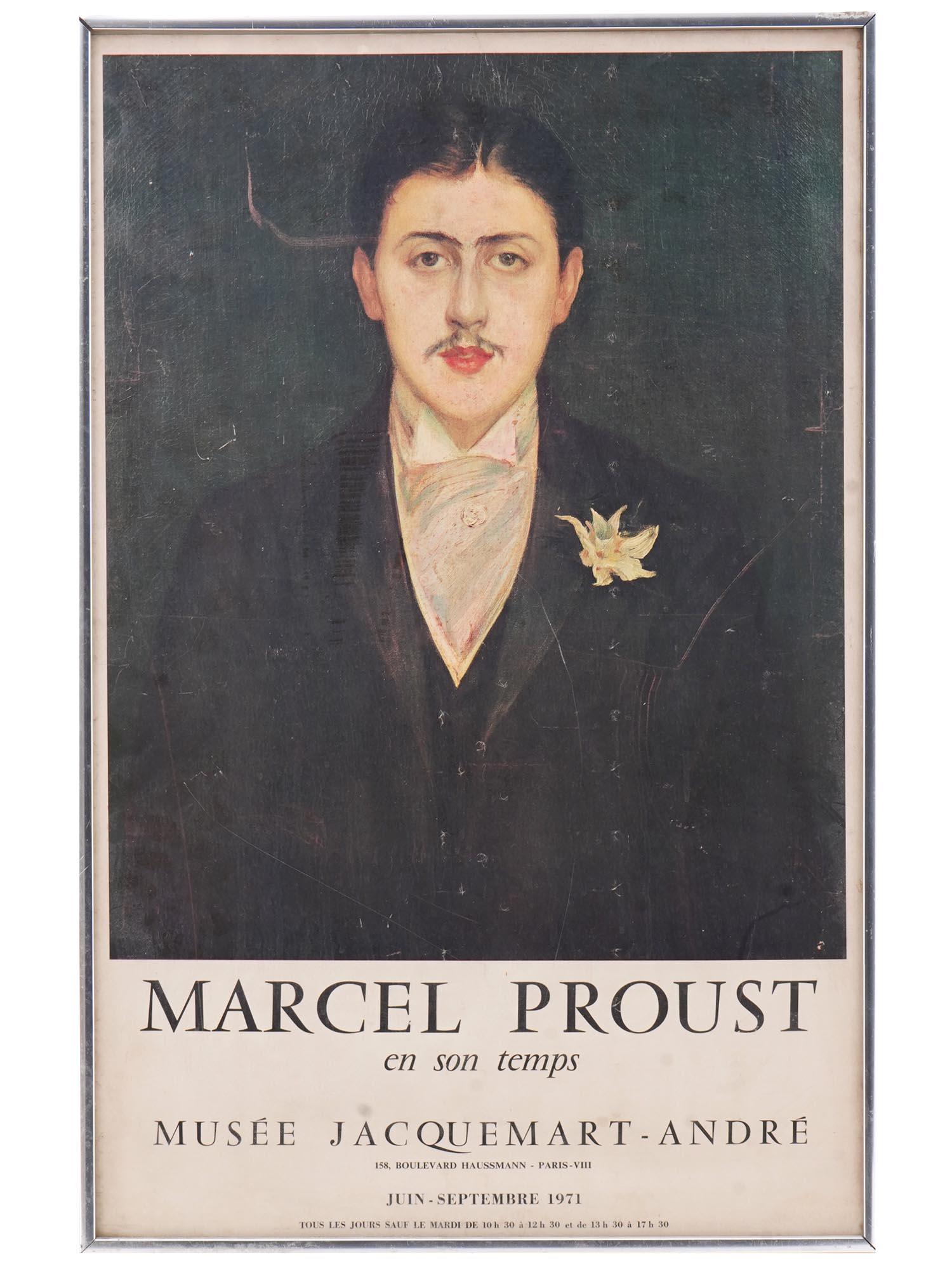 FRENCH PORTRAIT OF MARCEL PROUST EXHIBITION POSTER (1 of 6)
