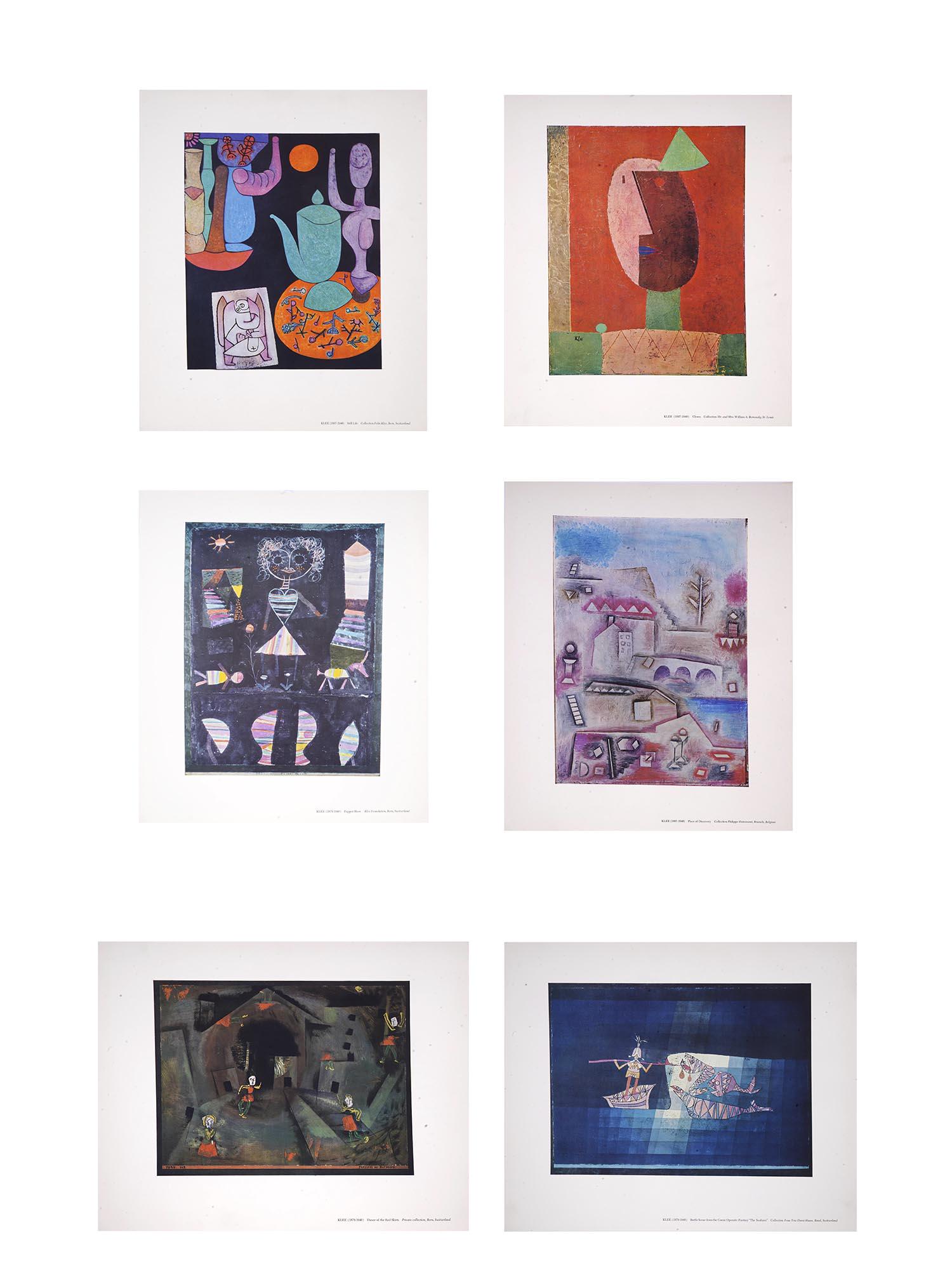 PAUL KLEE FOLIO OF COLOR LITHOGRAPH REPRODUCTIONS (1 of 15)