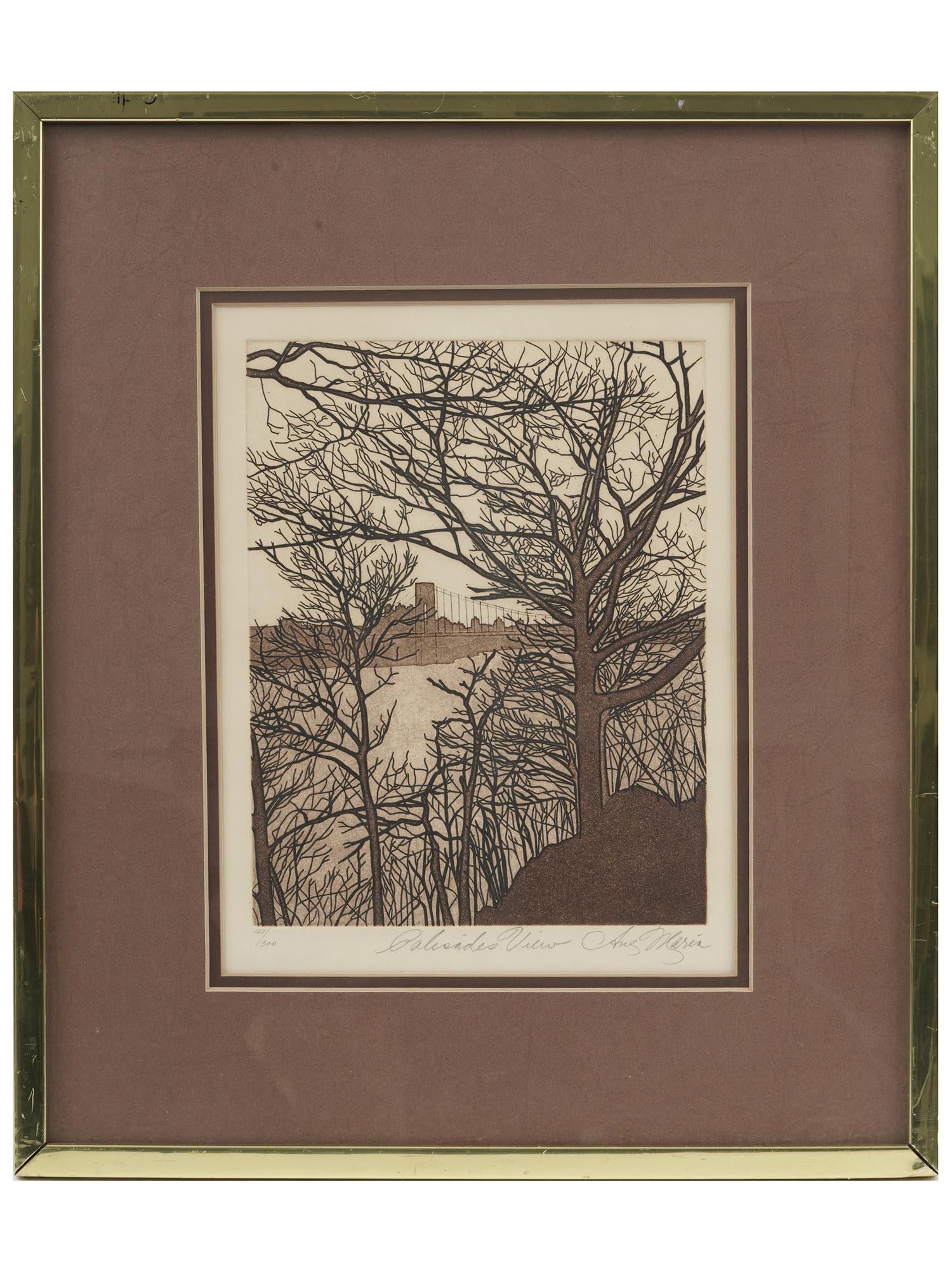 AMERICAN LANDSCAPE LITHOGRAPH PRINT BY ANA MARIA (1 of 7)