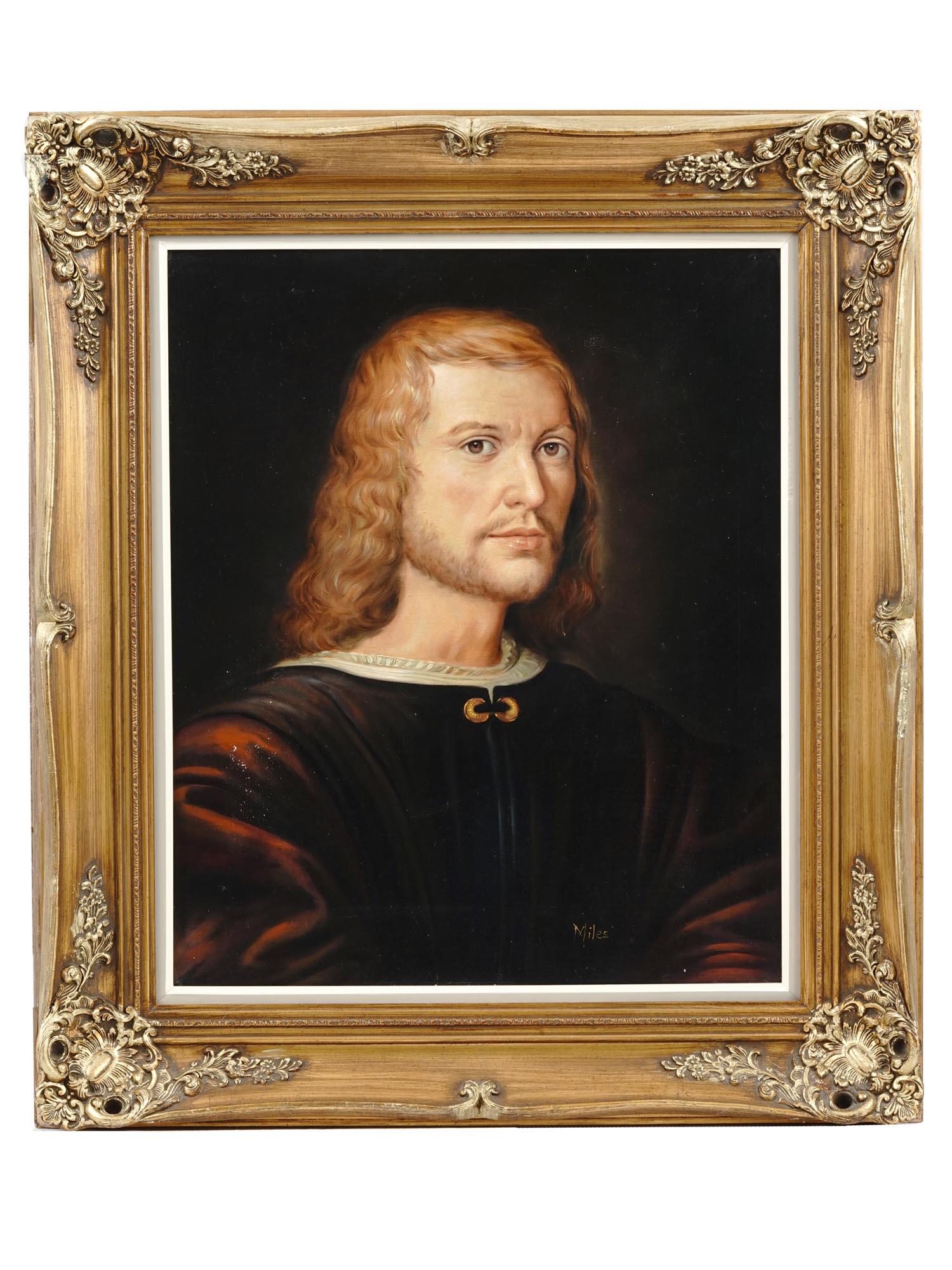 MID CENT ITALIAN MALE PORTRAIT PAINTING BY MILESI (1 of 4)