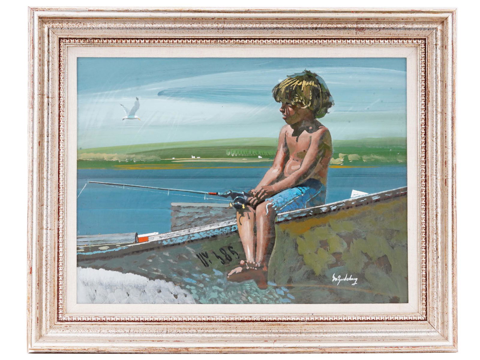 AMERICAN BOY OIL PAINTING BY STANLEY ZUCKERBERG (1 of 7)