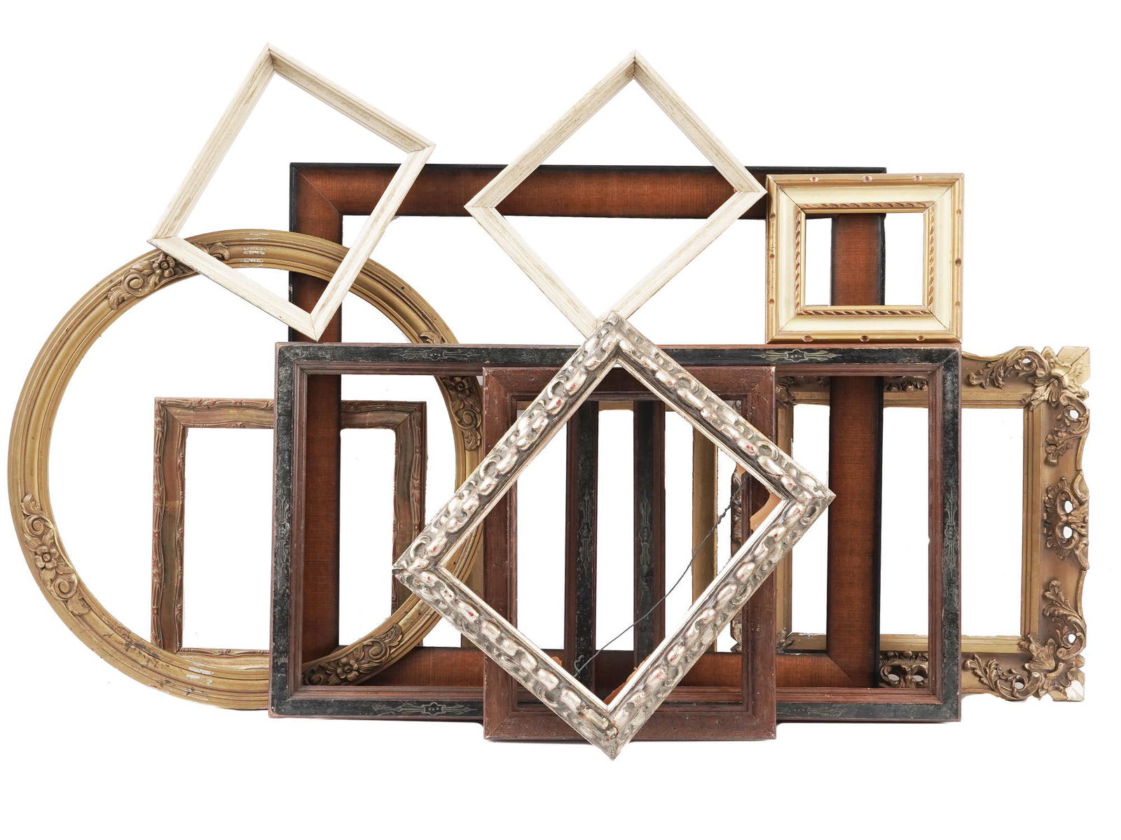 ANTIQUE AND VINTAGE CARVED WOODEN PICTURE FRAMES (1 of 11)