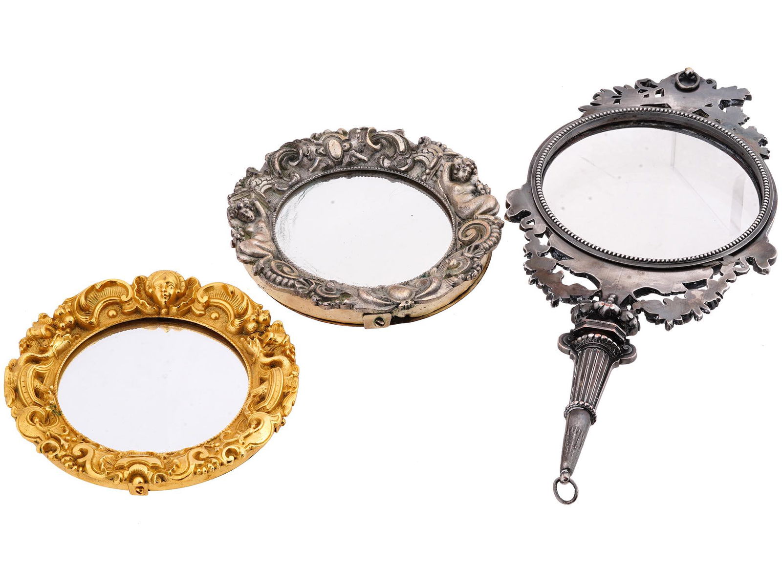 MID CENTURY ITALIAN WALL AND HAND MIRRORS (1 of 14)