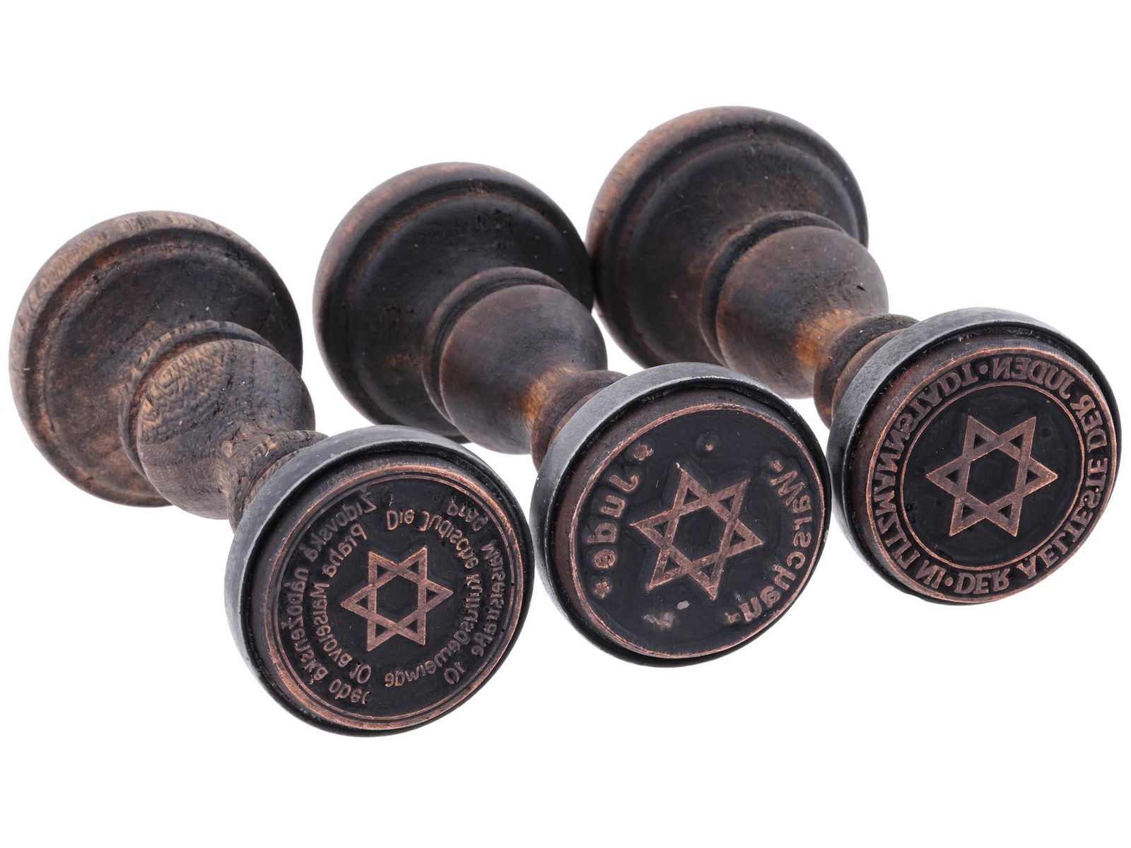 WWII POLISH AND CZECH HOLOCAUST GHETTO HAND STAMPS (1 of 4)