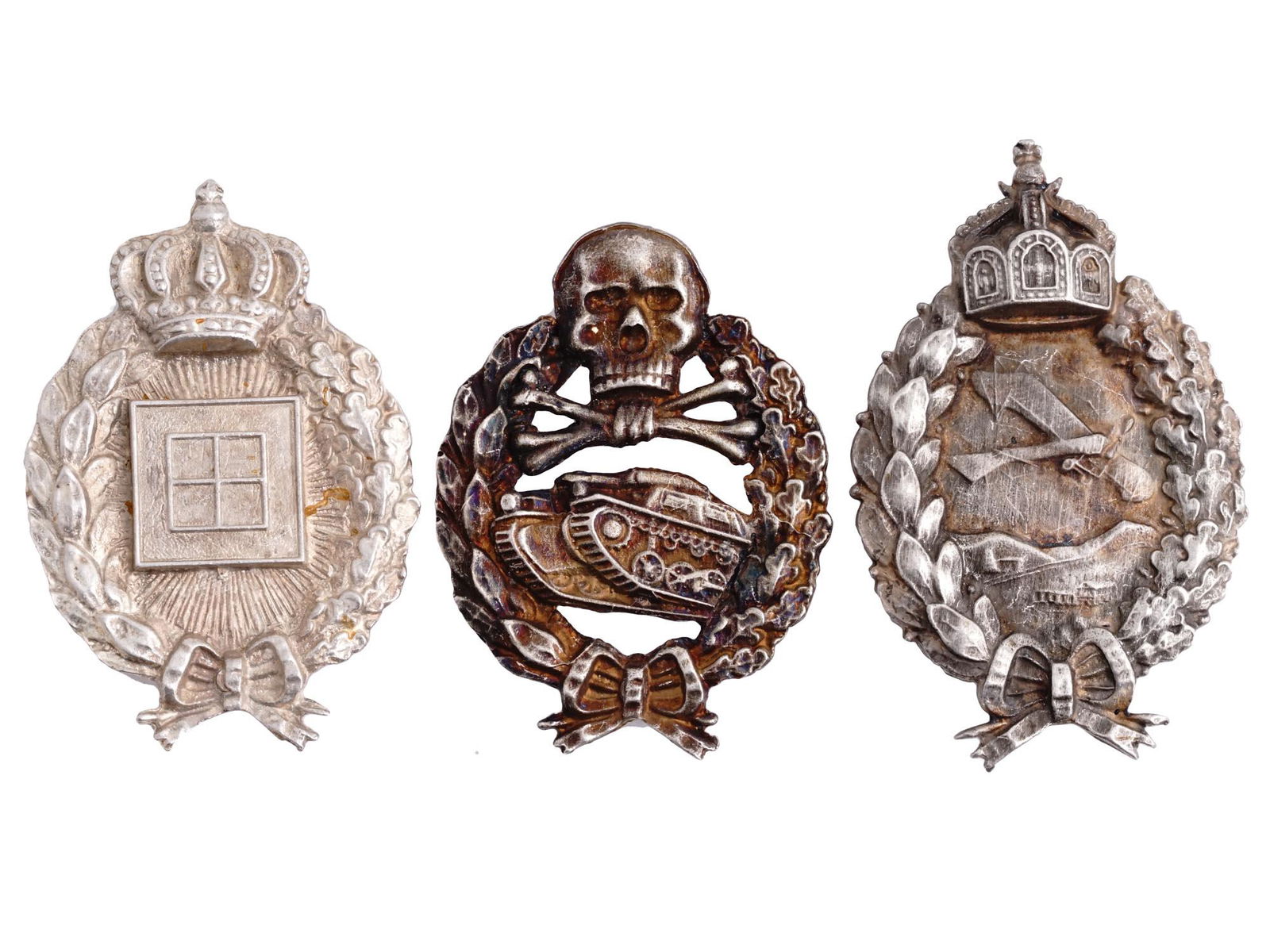 THREE WWI GERMAN IMPERIAL PILOTS AND TANKERS BADGES (1 of 7)