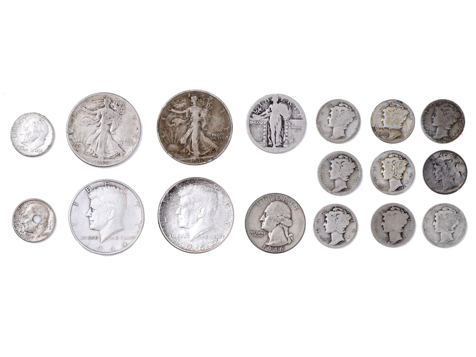 COLLECTION OF EARLY TO MID 20TH CENTURY US COINS (1 of 6)