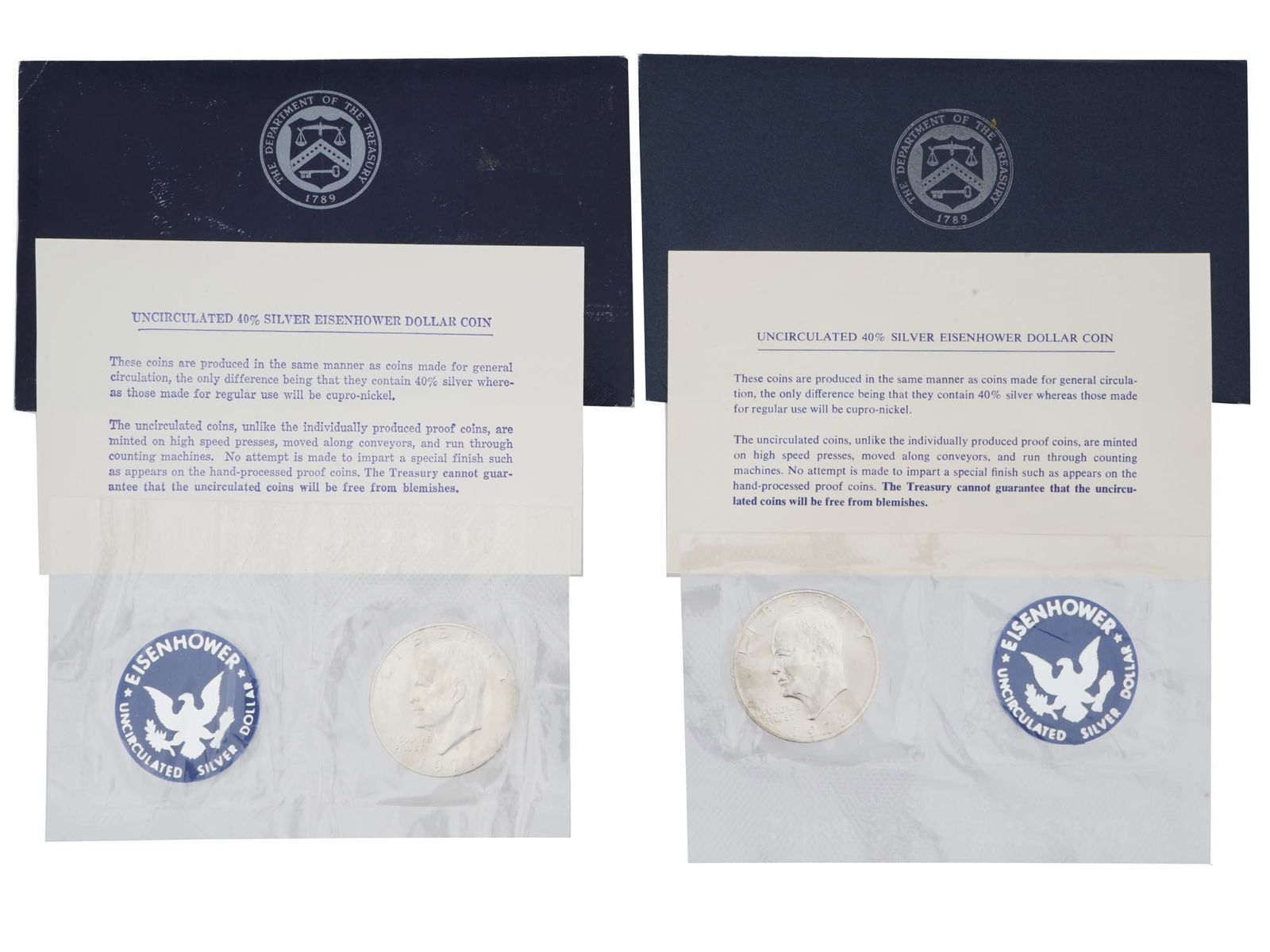 1971 AND 1972 SILVER EISENHOWER DOLLAR COINS (1 of 5)