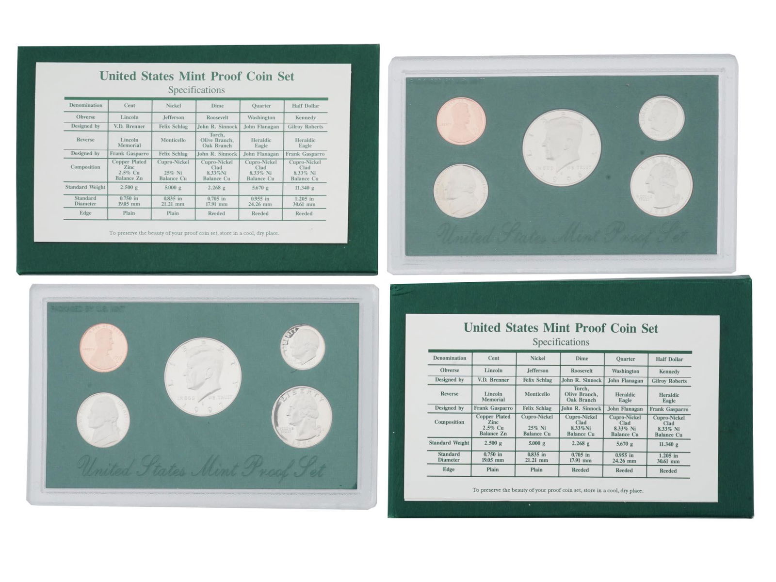 1997 AMERICAN MINT PROOF COIN SETS IOB (1 of 3)