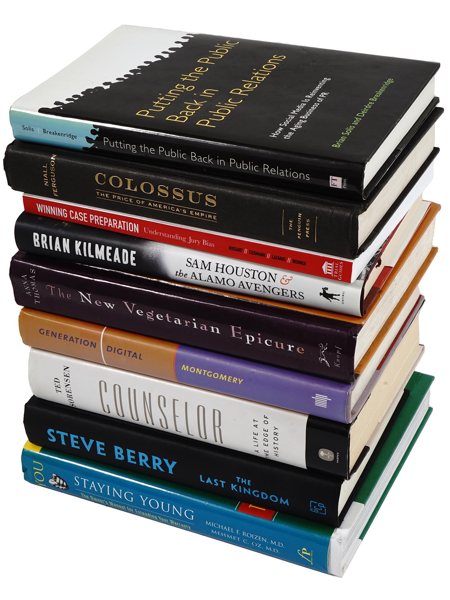 VINTAGE AMERICAN HISTORY AND NON FICTION BOOKS: A lot of 9 vintage fiction and non-fiction books. Putting the Public Back in Public Relations by Brian Solis and Deirde Breakenridge, 2009. Colossus, The Price of Americas Empire by Niall Ferguson, 20