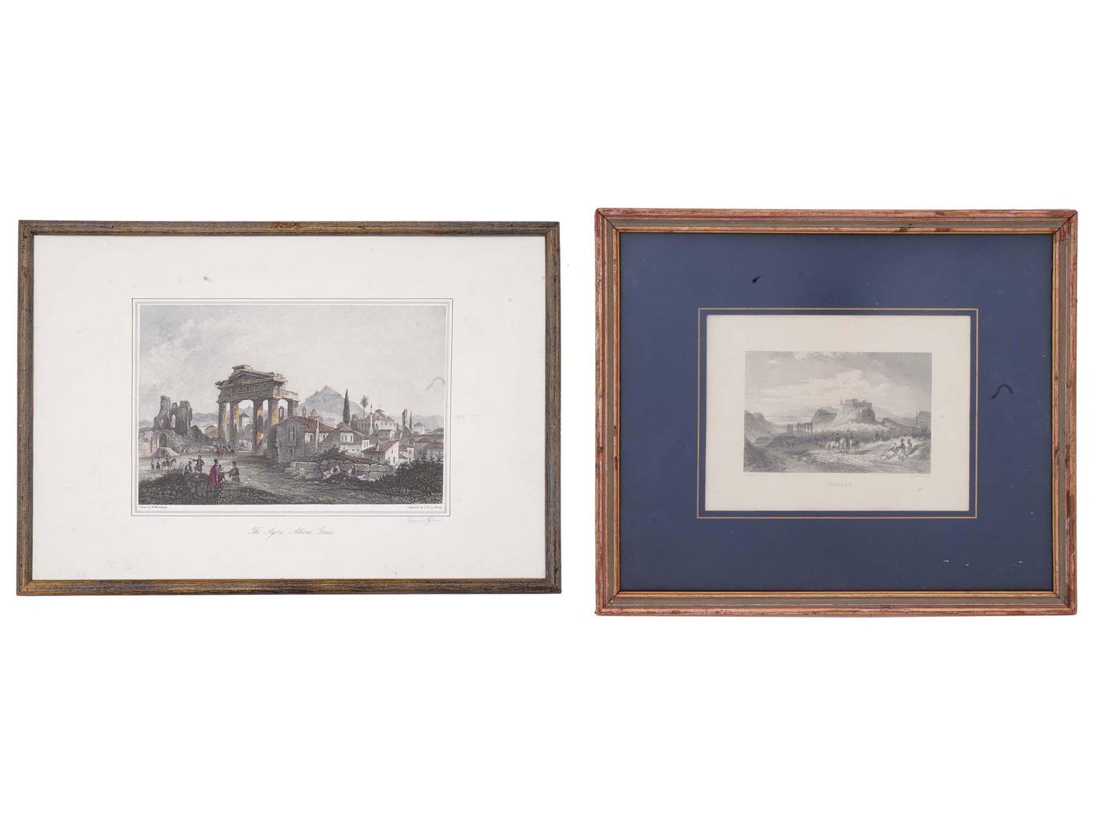 ANTIQUE 19TH C LITHOGRAPHS VIEW OF ATHENS SIGNED (1 of 10)