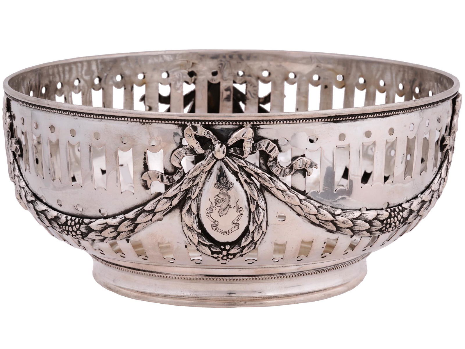 ANTIQUE STERLING SILVER BASKET ROOSEVELT ESTATE (1 of 7)