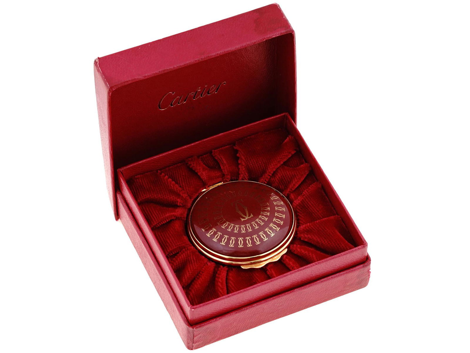 VINTAGE ROUND PILL BOX CARTIER (1 of 8)