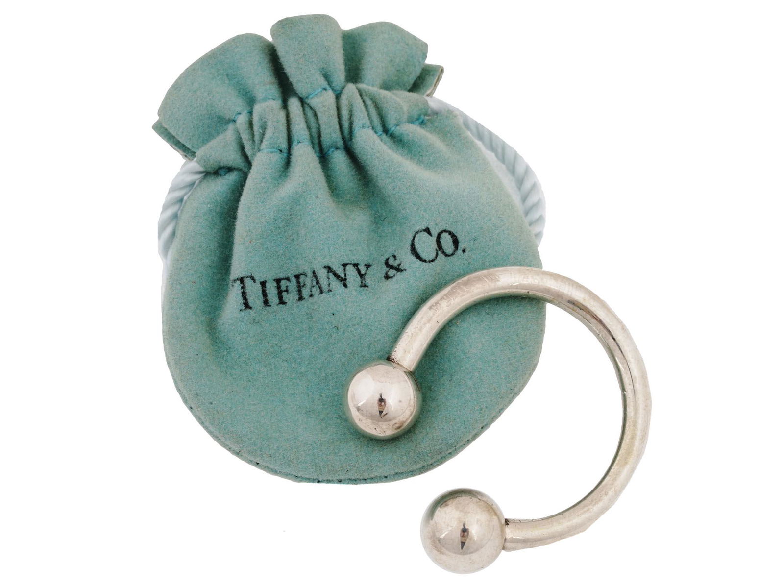 2001 TIFFANY AND CO STERLING SILVER KEY RING (1 of 4)