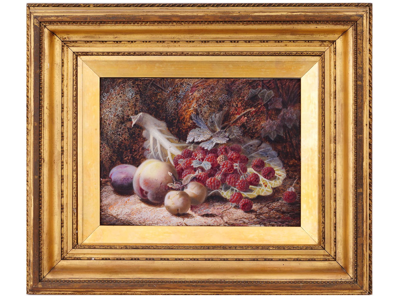 ENGLISH FRUIT STILL LIFE PAINTING BY OLIVER CLARE (1 of 4)