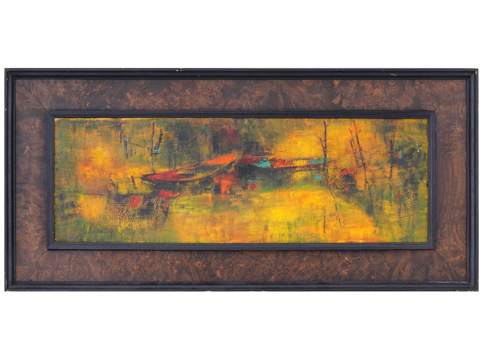 VIETNAMESE ABSTRACT SEASCAPE PAINTING BY LEBADANG (1 of 5)