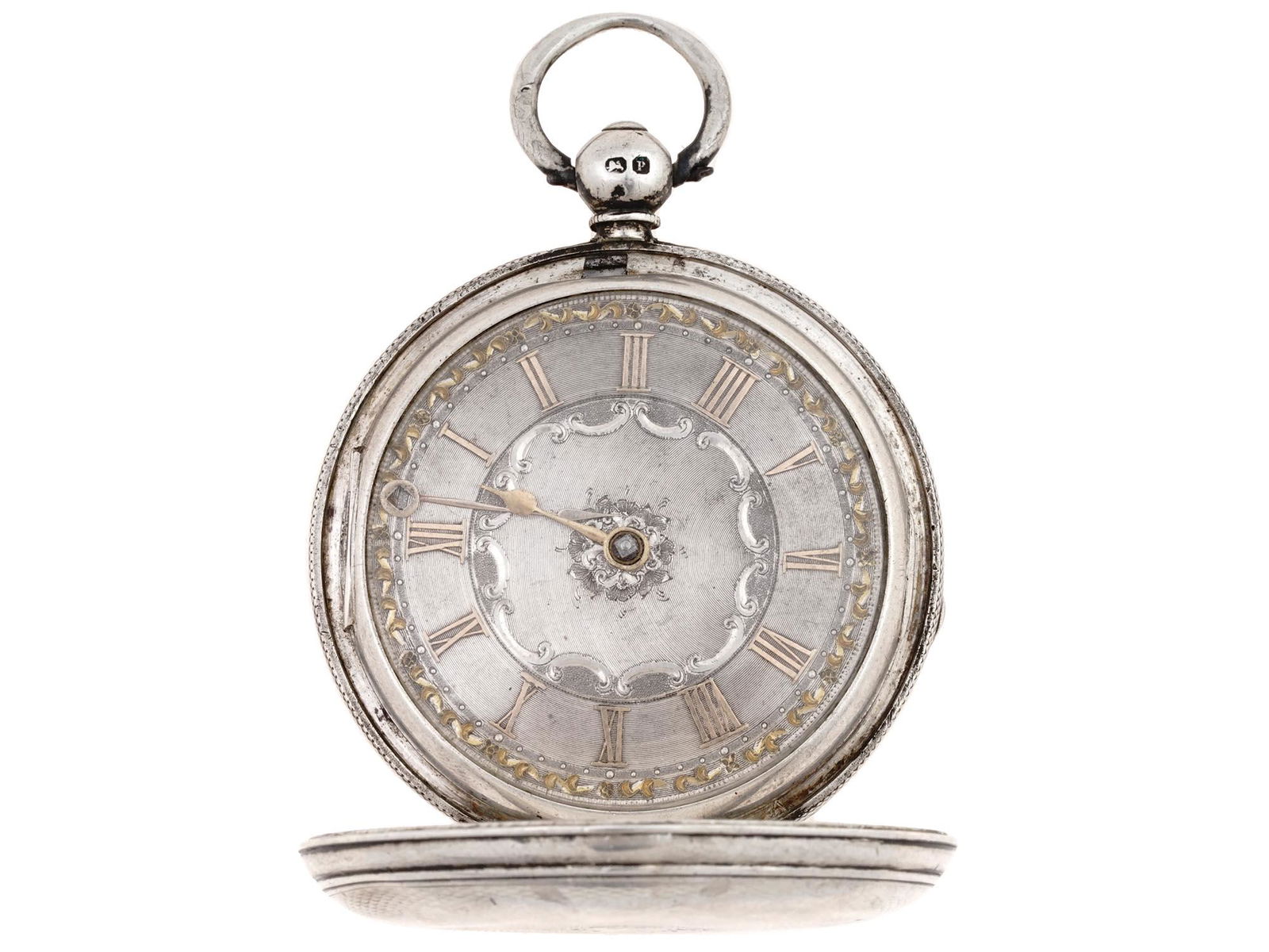 ANTIQUE ENGLISH SILVER POCKET WATCH (1 of 7)