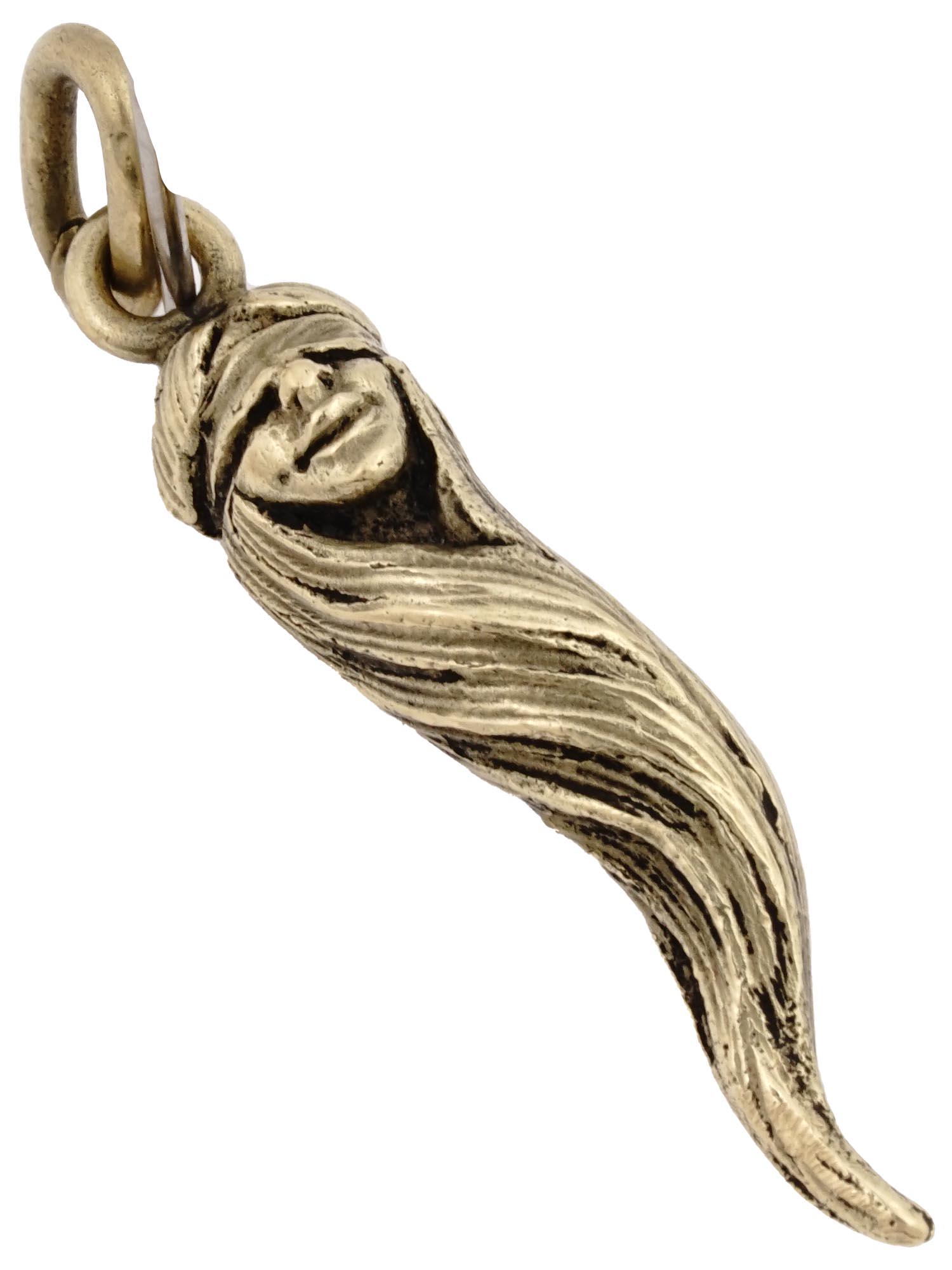 ITALIAN 18K YELLOW GOLD CORNICELLO CHARM PENDANT (1 of 3)