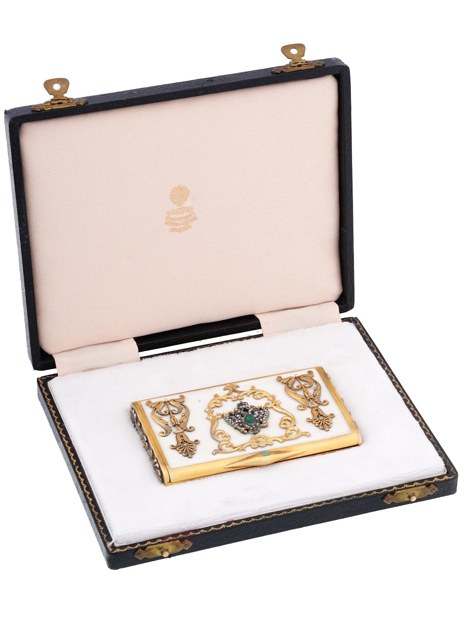 RUSSIAN 84 SILVER ENAMEL DIAMONDS CIGARETTE CASE (1 of 8)