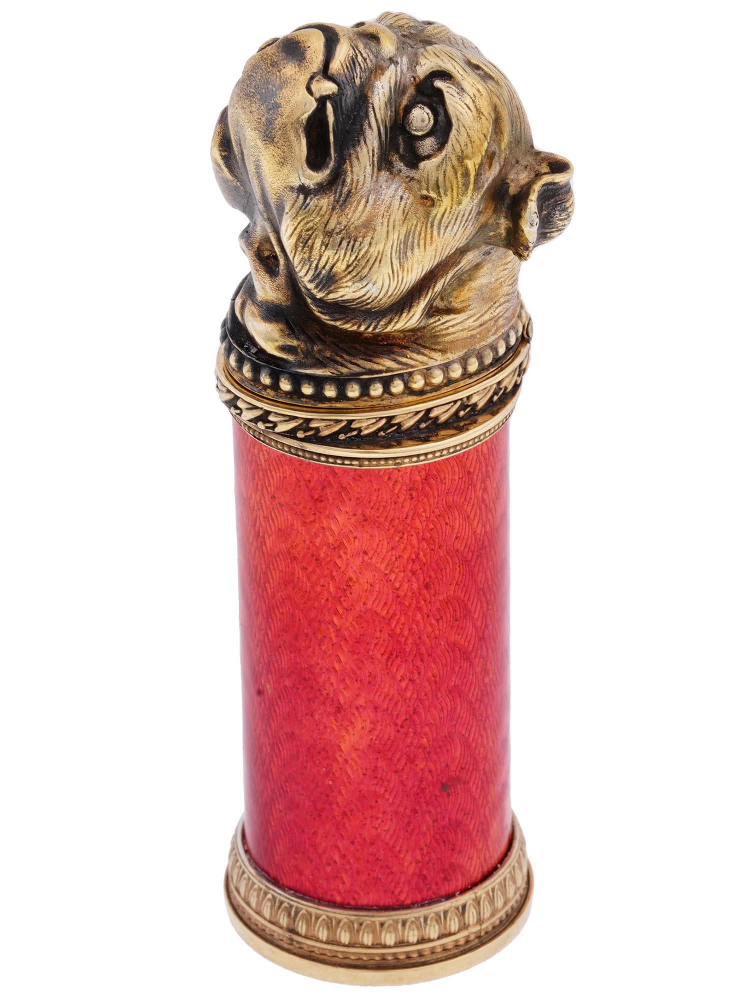 RUSSIAN 88 GILT SILVER ENAMEL PERFUME BOTTLE (1 of 11)