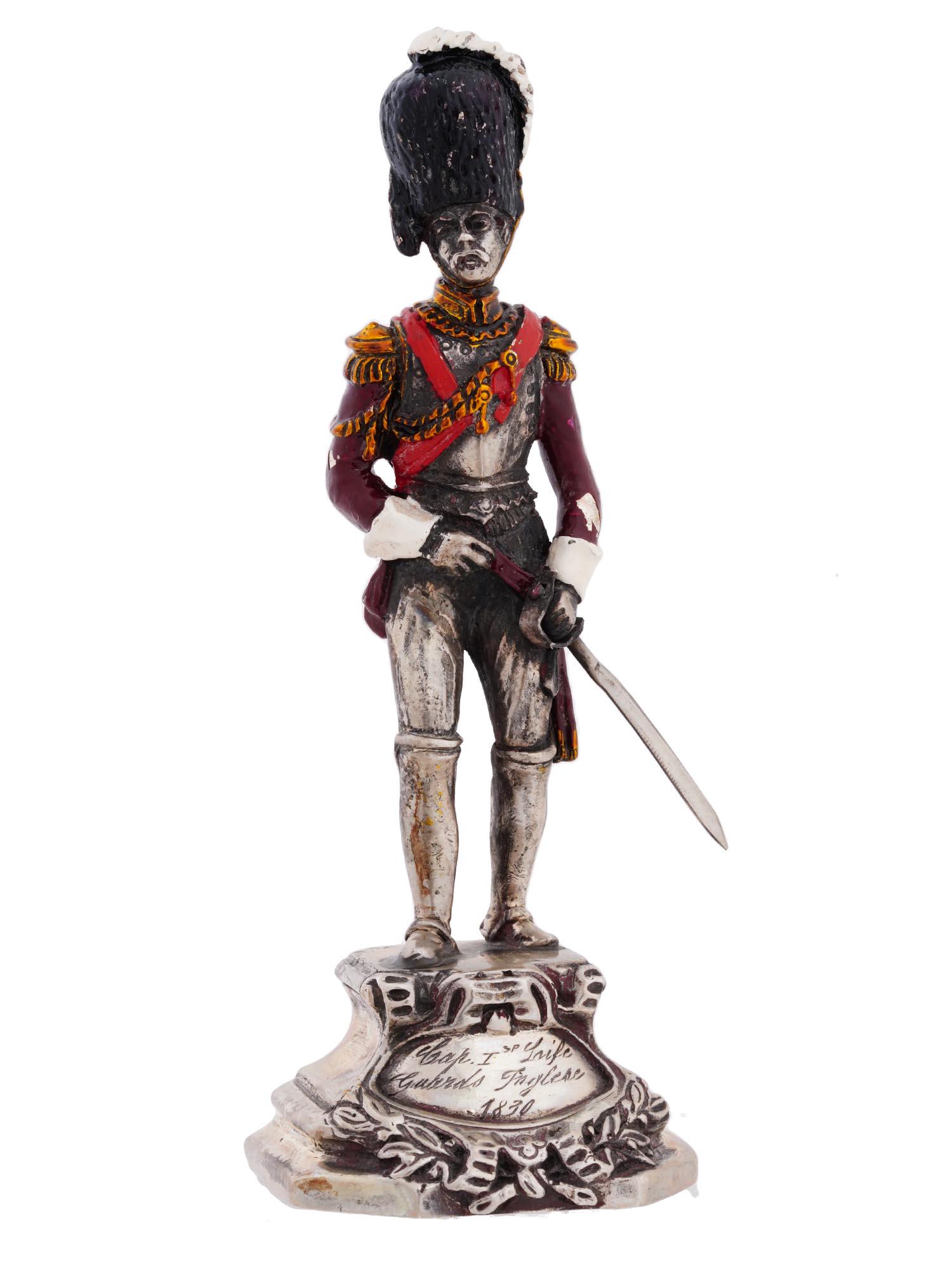 ANTIQUE ITALIAN 800 SILVER ENAMEL MILITARY FIGURE (1 of 11)