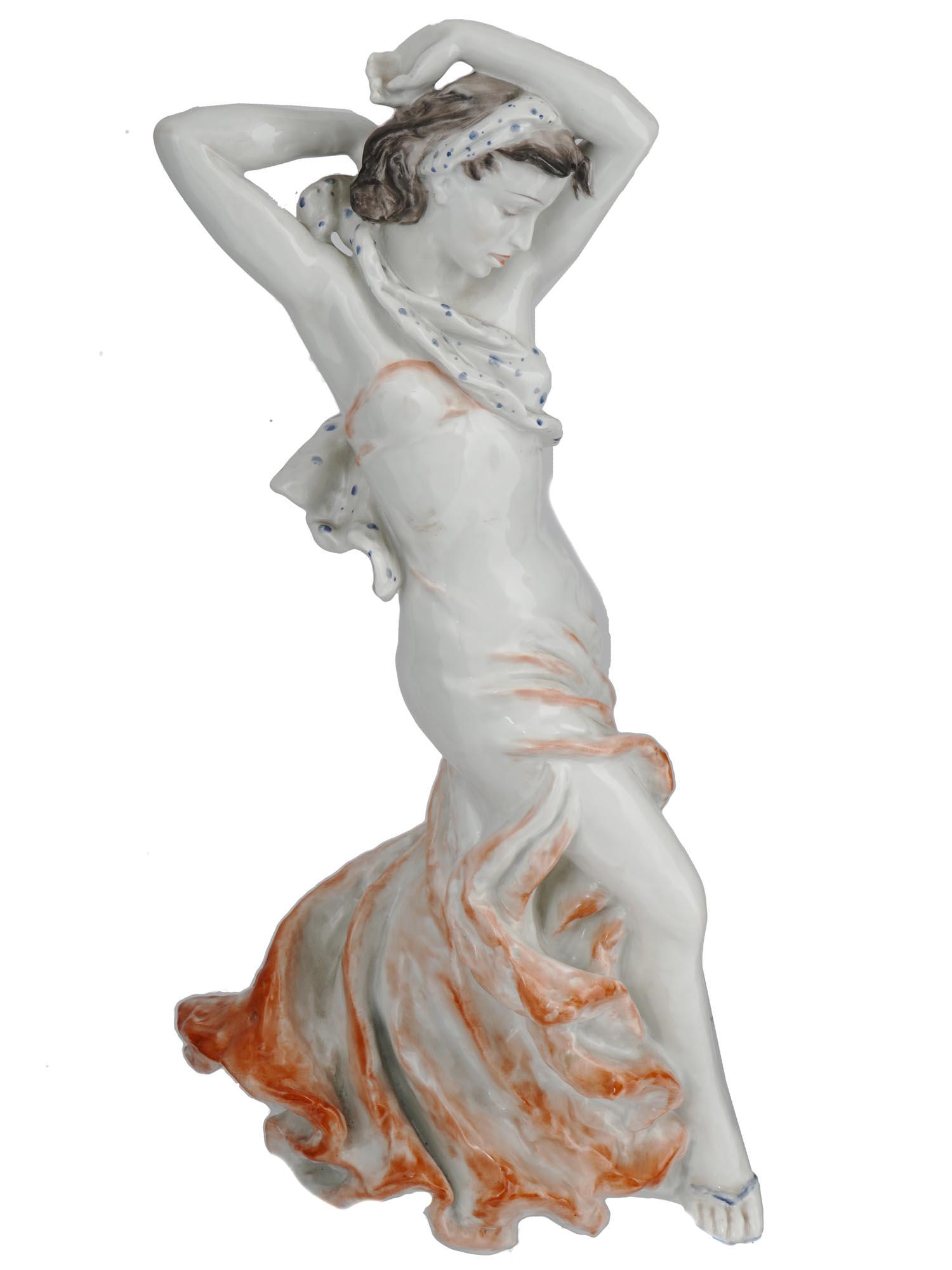 VINTAGE GERMAN ROSENTHAL PORCELAIN FEMALE DANCER (1 of 7)