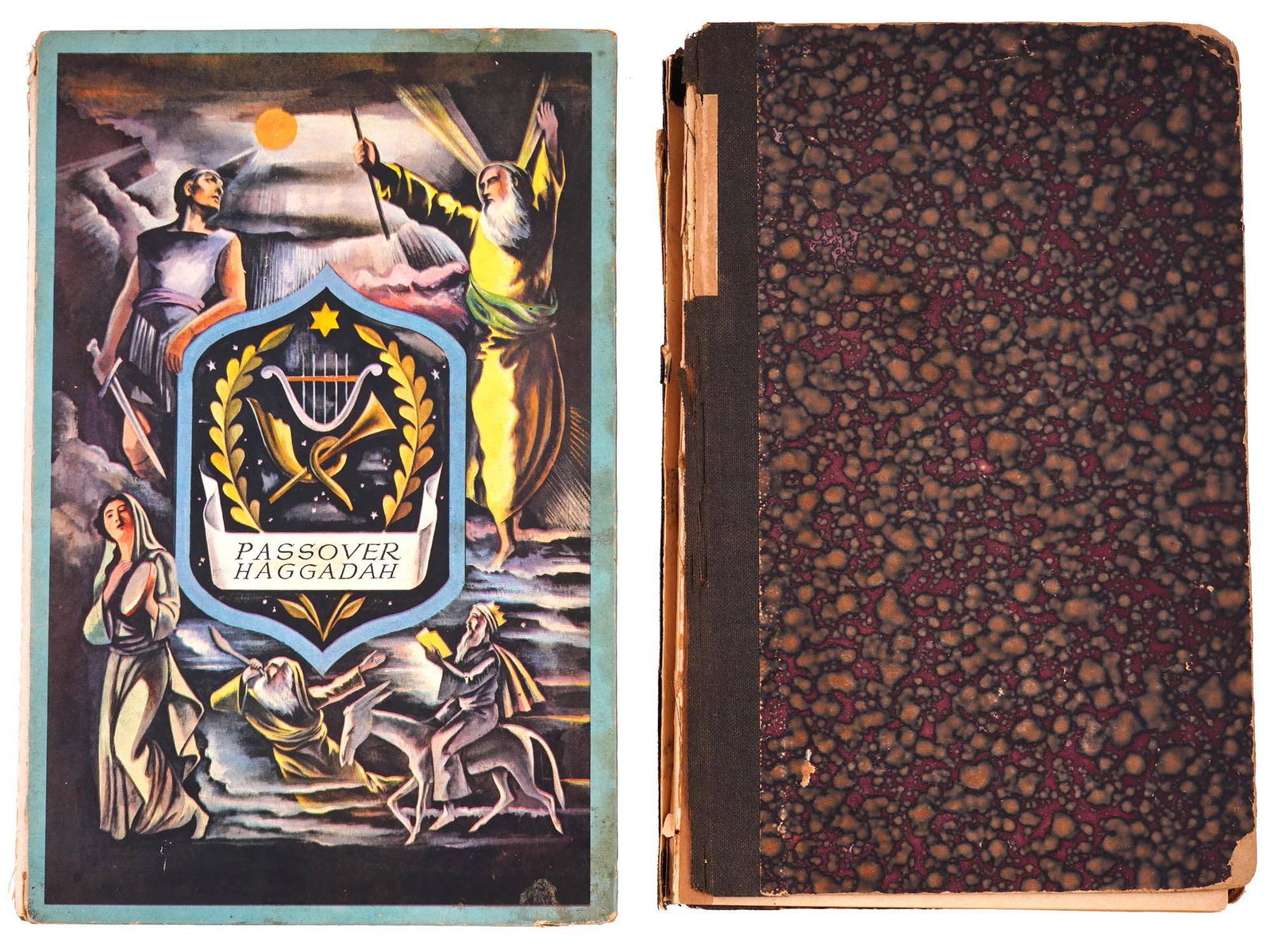 PASSOVER HAGGADAH AND ANTIQUE GERMAN JUDAICA BOOK (1 of 15)