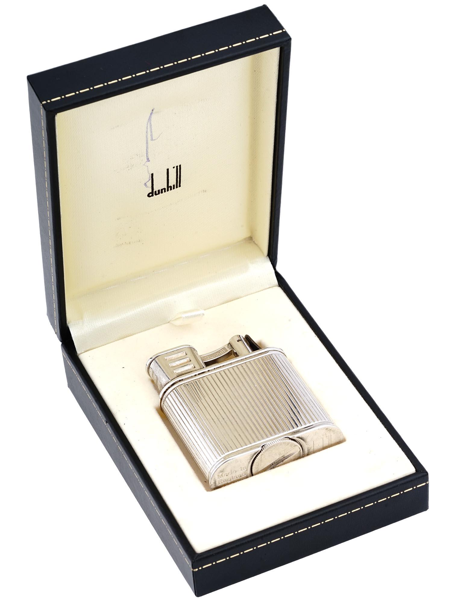 ENGLISH DUNHILL CIGARETTE LIGHTER IN ORIGINAL CASE (1 of 9)