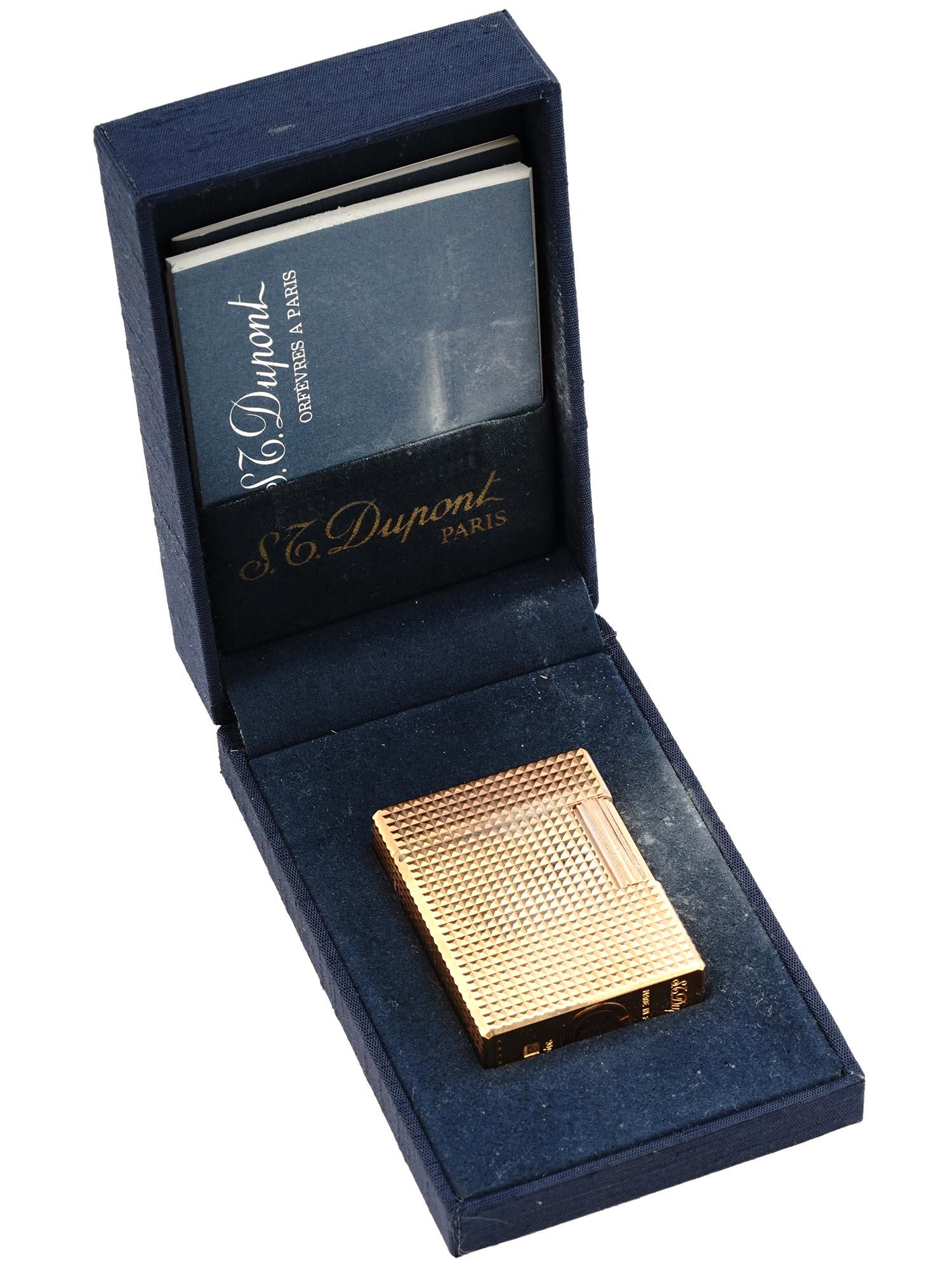 FRENCH ST DUPONT PARIS LIGHTER WITH ORIGINAL CASE (1 of 12)