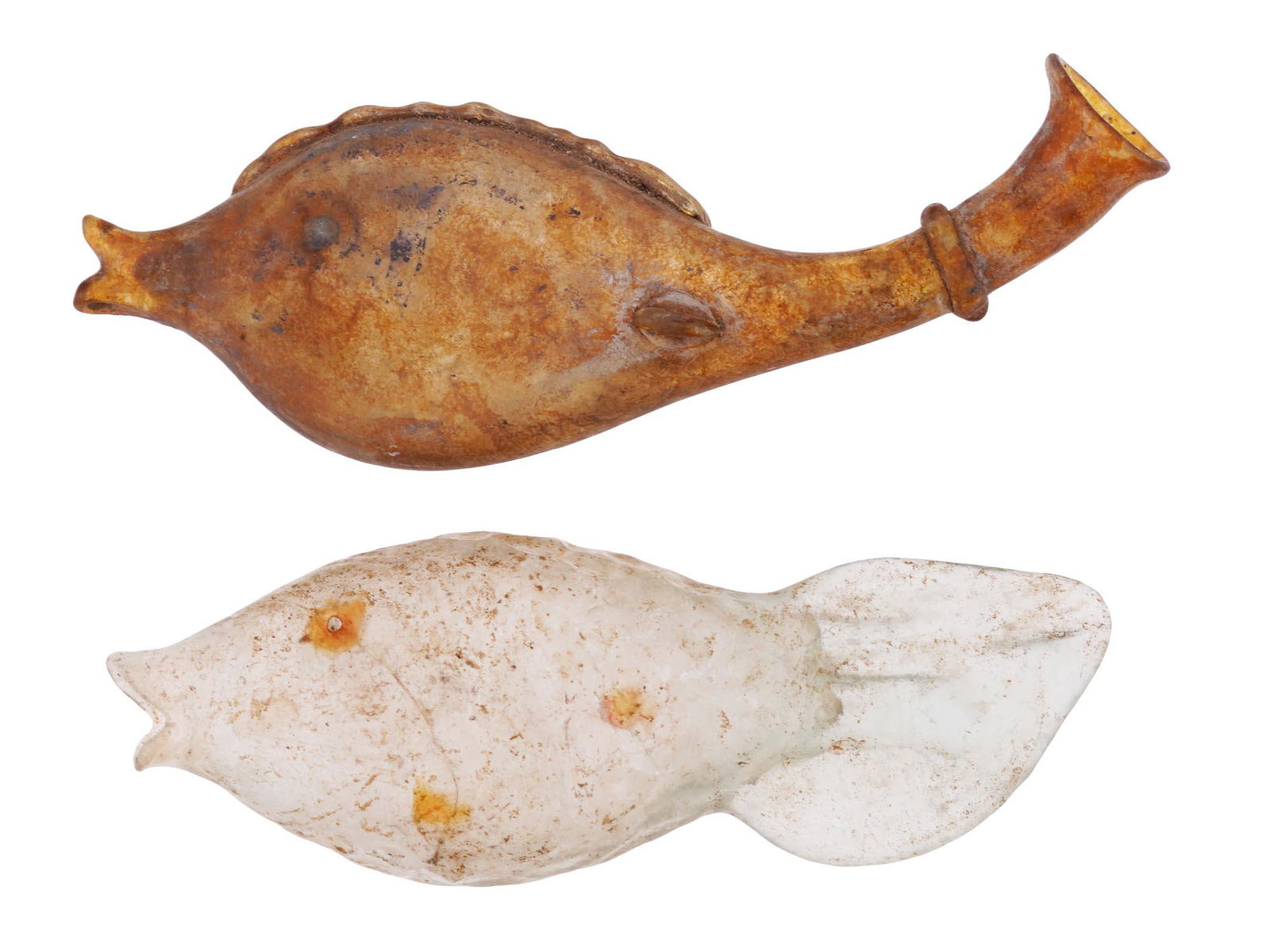 ANCIENT ROMAN GLASS FISH SCULPTURES (1 of 7)