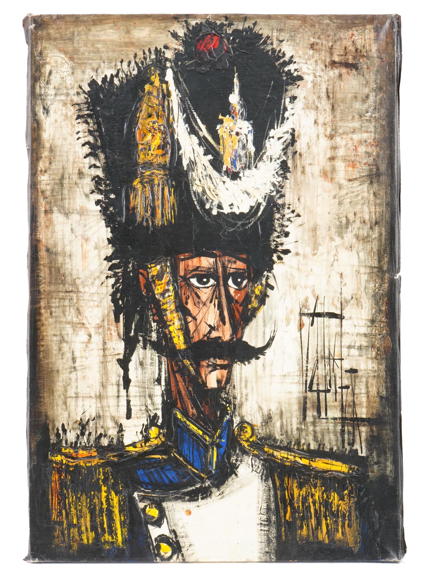 PORTRAIT OF A GUARD PAINTING AFTER BERNARD BUFFET (1 of 5)