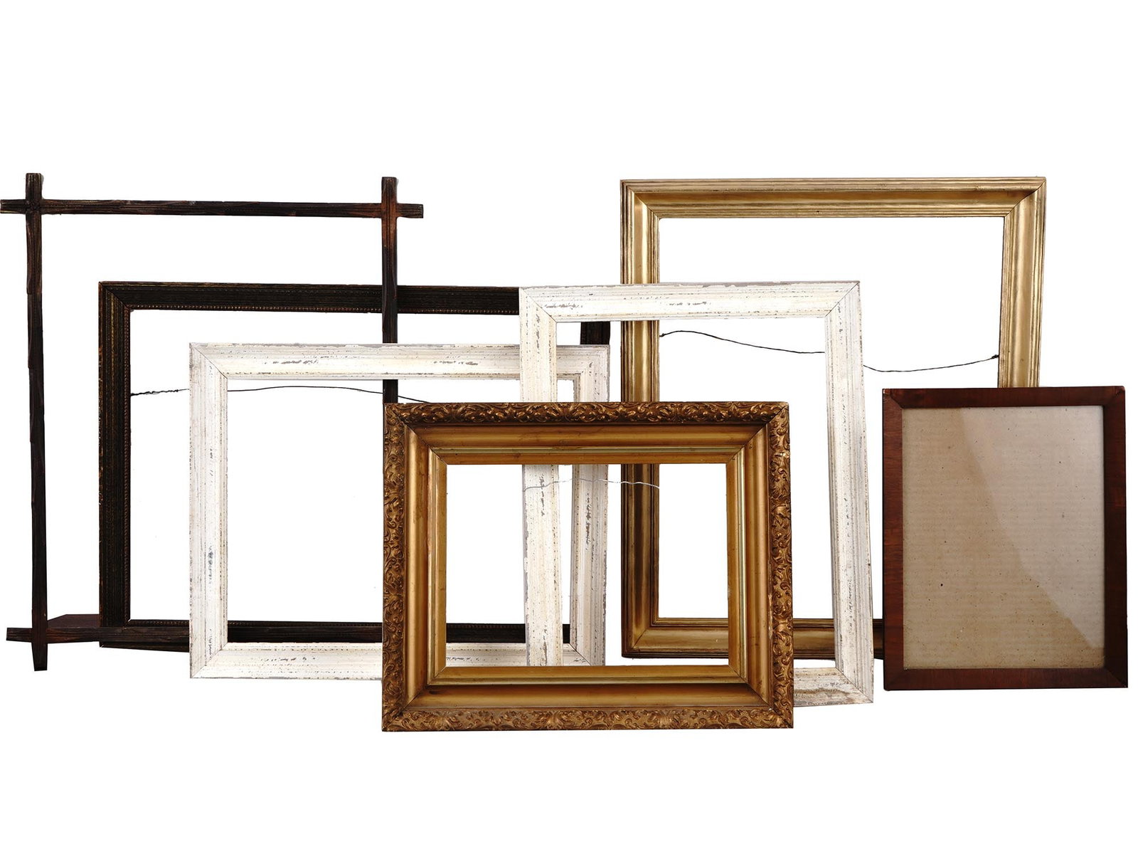 VINTAGE PAINTED WOOD AND PLEIN AIR PICTURE FRAMES (1 of 10)