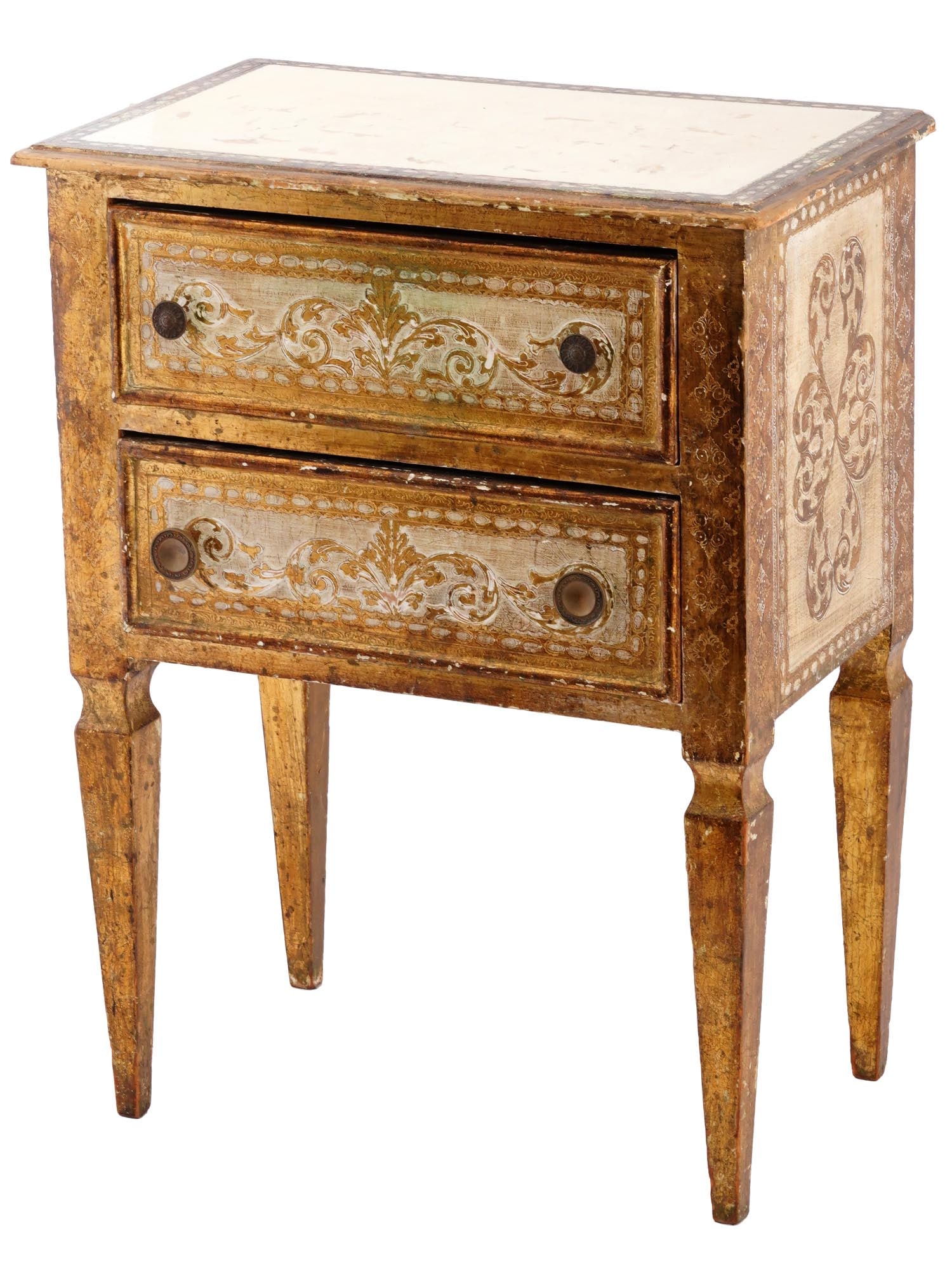 ANTIQUE 19TH C ITALIAN WOODEN SIDE TABLE (1 of 11)