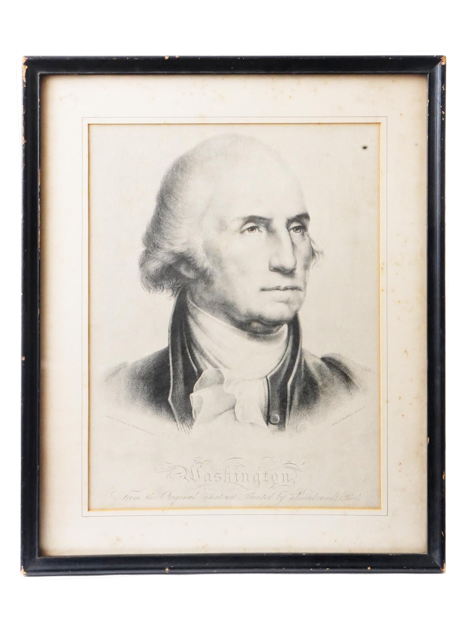 PORTRAIT OF WASHINGTON PRINT BY REMBRANDT PEALE (1 of 8)