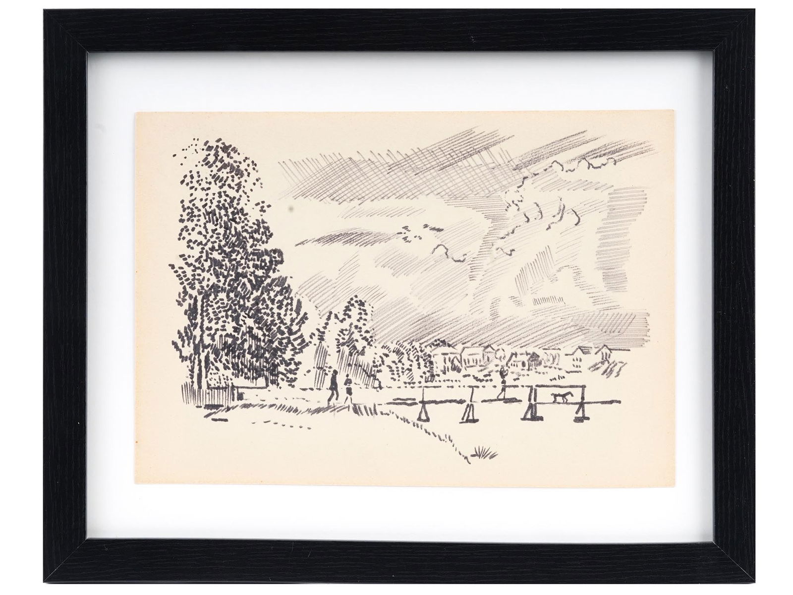 RUSSIAN LANDSCAPE PEN PAINTING BY BORIS SVESHNIKOV (1 of 6)