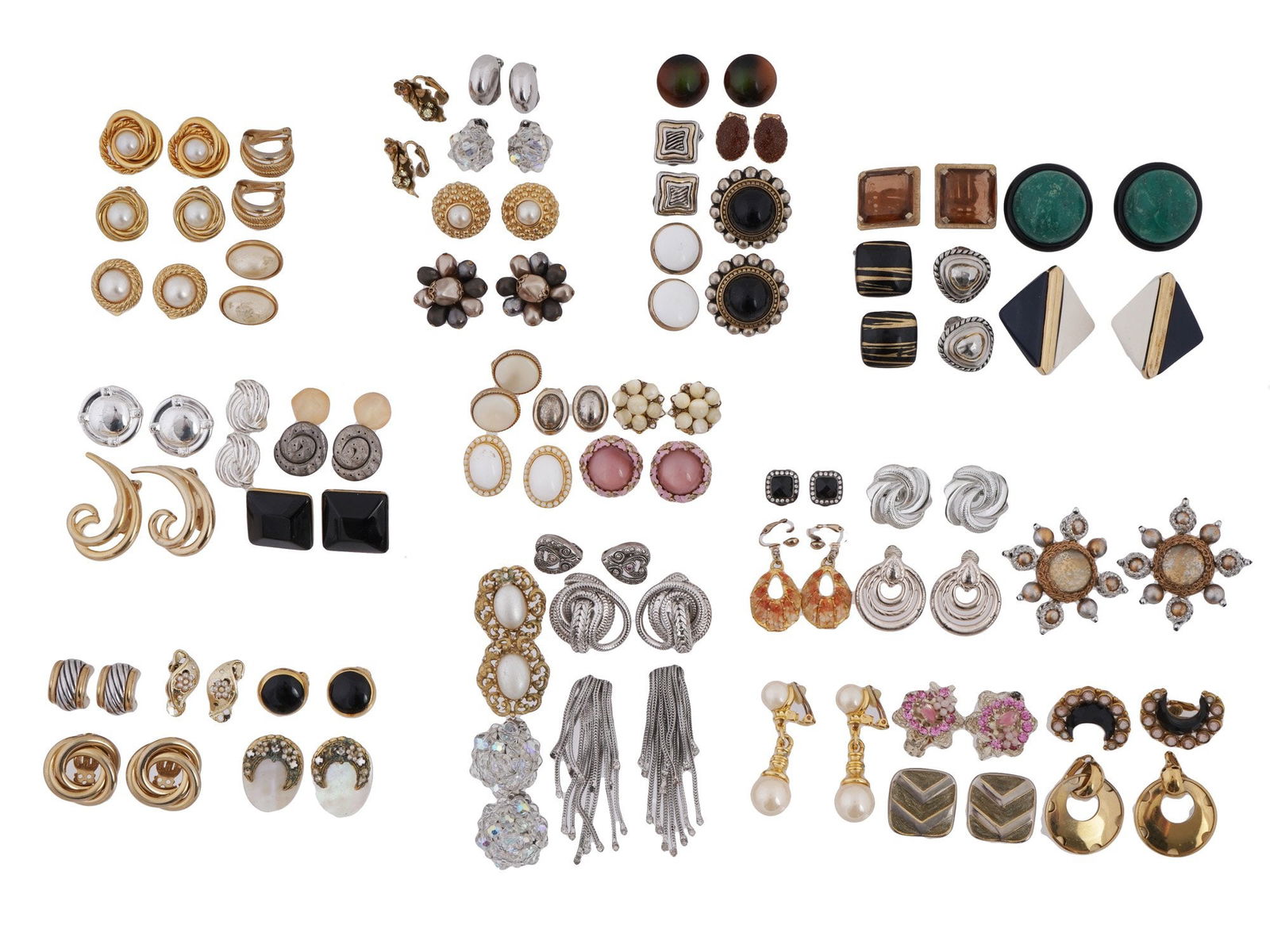 COLLECTION OF VINTAGE CLIP-ON EARRINGS (1 of 12)