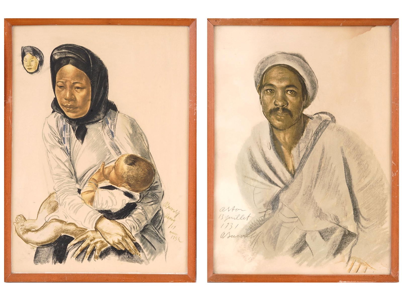 RUSSIAN PORTRAIT LITHOGRAPHS BY ALEXANDRE YAKOVLEV (1 of 6)