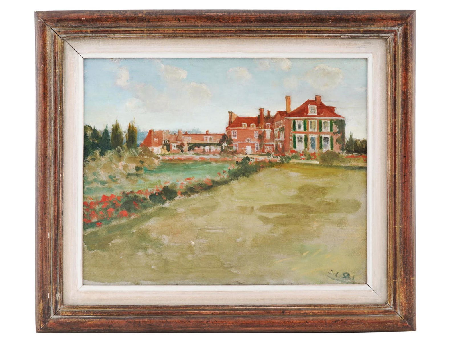 FRENCH VIEW OIL PAINTING BY JACQUES EMILE BLANCHE (1 of 7)