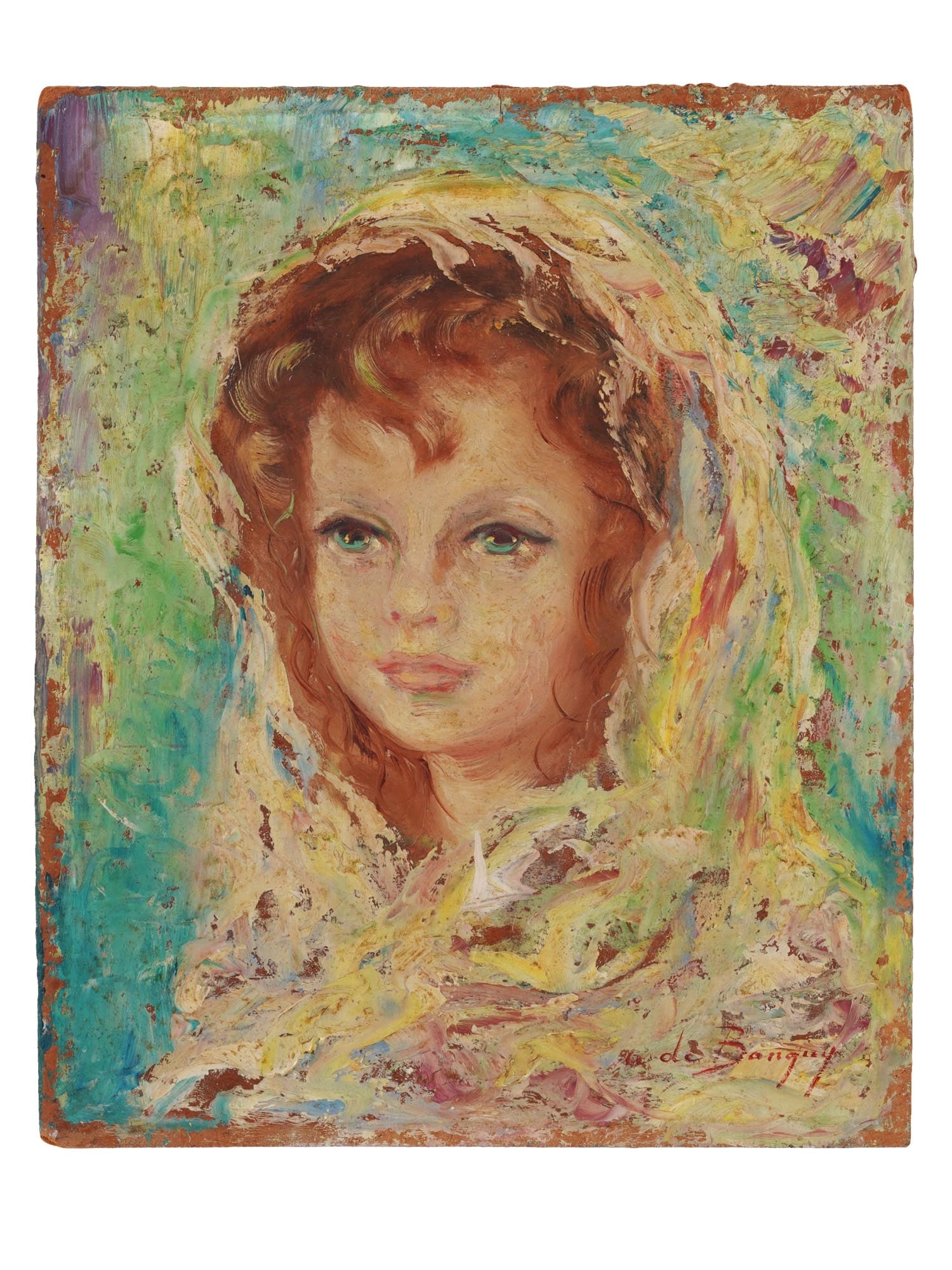 FRENCH FEMALE PORTRAIT PAINTING BY ANNA DE BANGUY (1 of 7)