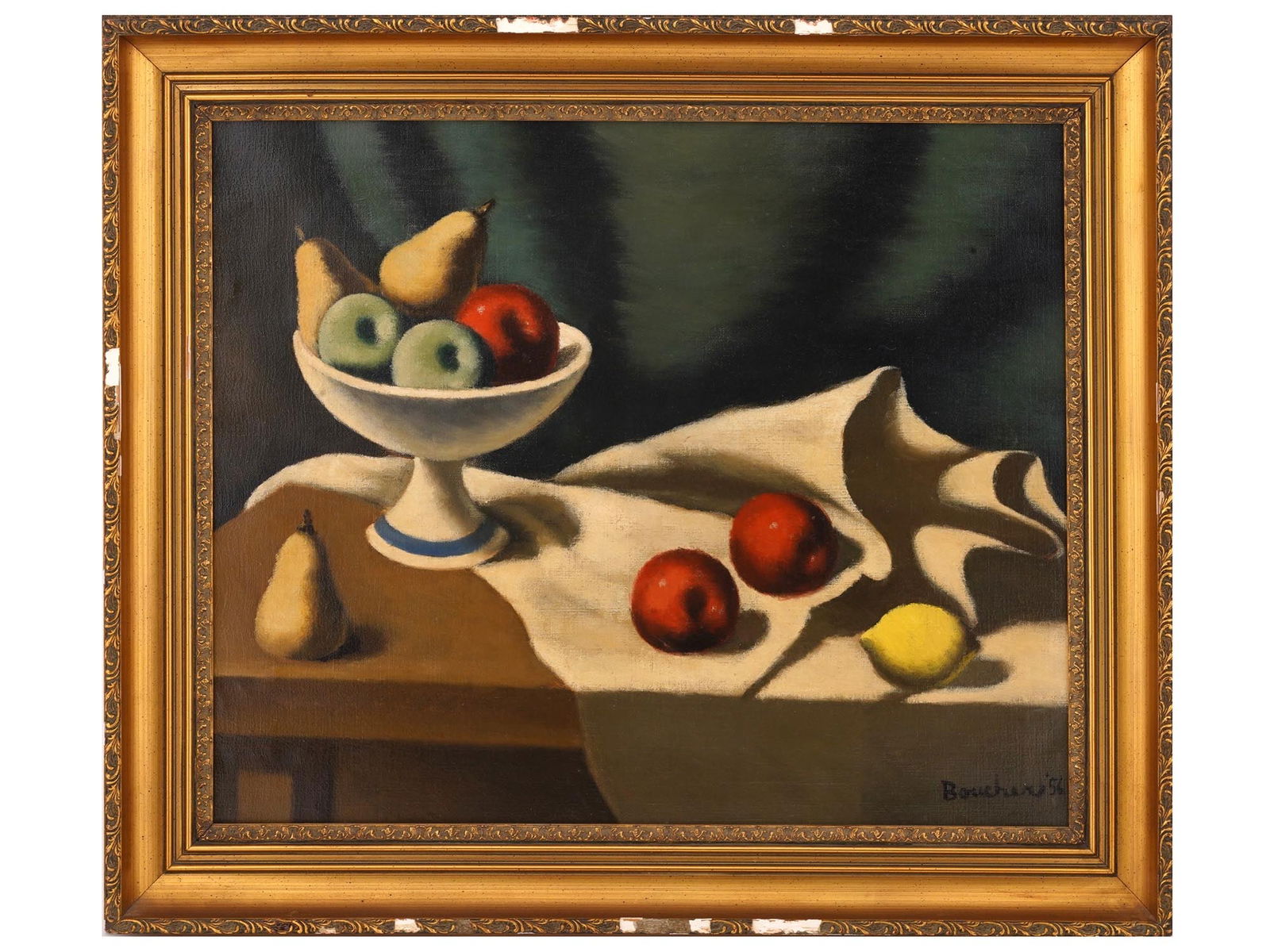 FRENCH STILL LIFE OIL PAINTING SIGNED BY BOUCHER (1 of 9)