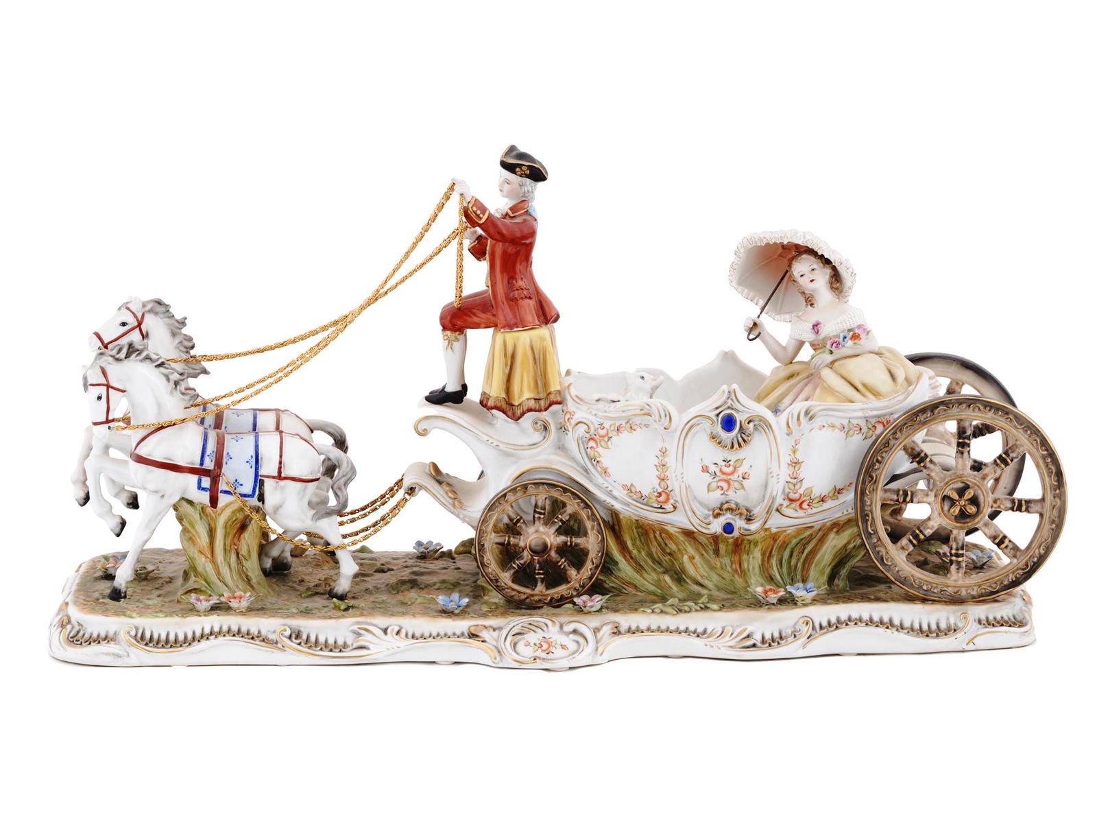 ANTIQUE GERMAN MEISSEN PORCELAIN FIGURAL SCULPTURE (1 of 11)