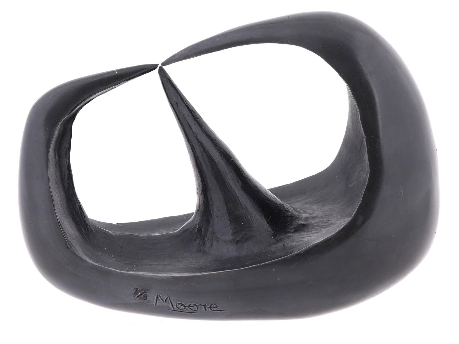 ENGLISH ABSTRACT BRONZE SCULPTURE BY HENRY MOORE (1 of 9)