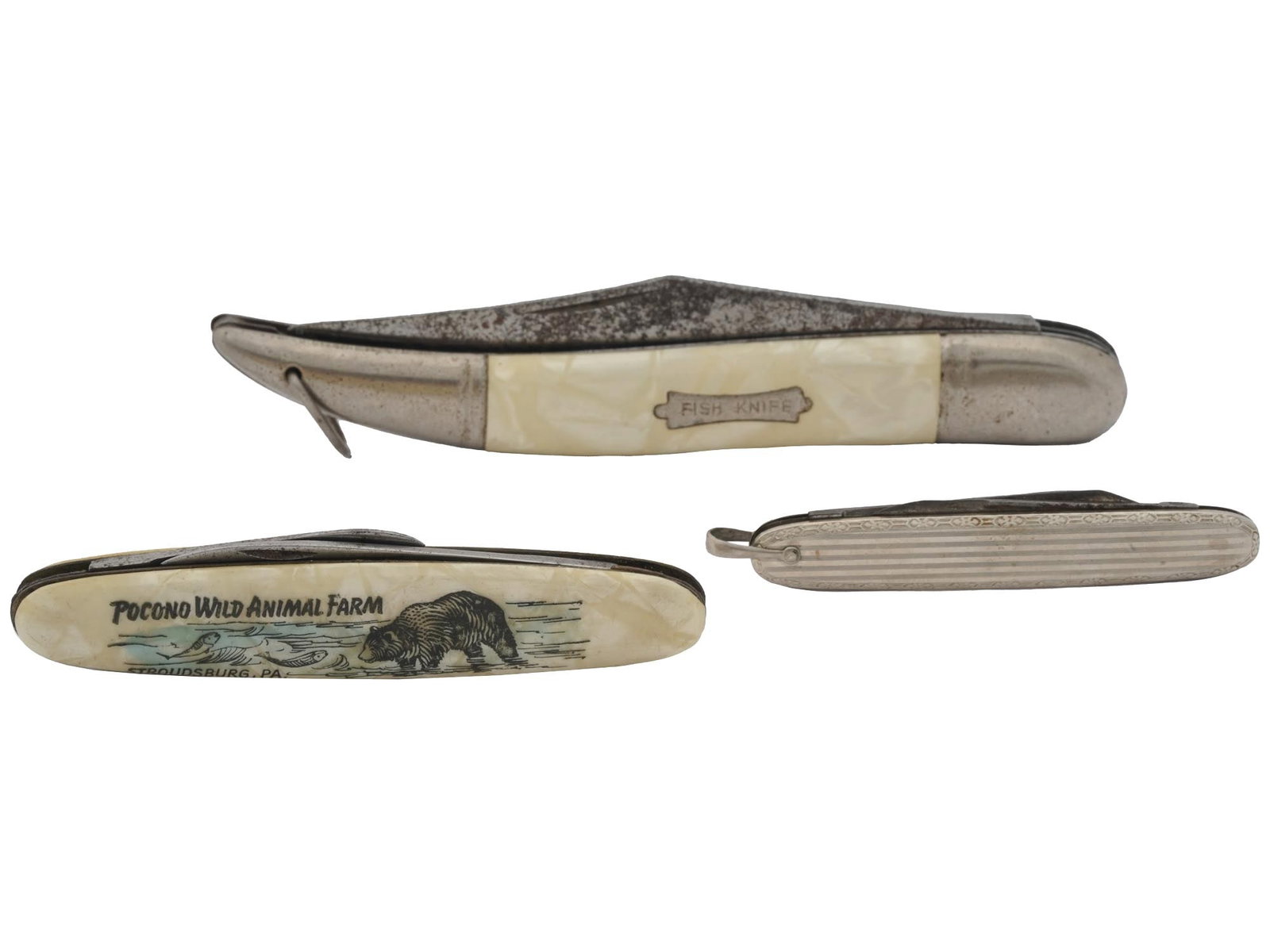 VINTAGE IRISH STAINLESS STEEL POCKET KNIVES (1 of 5)