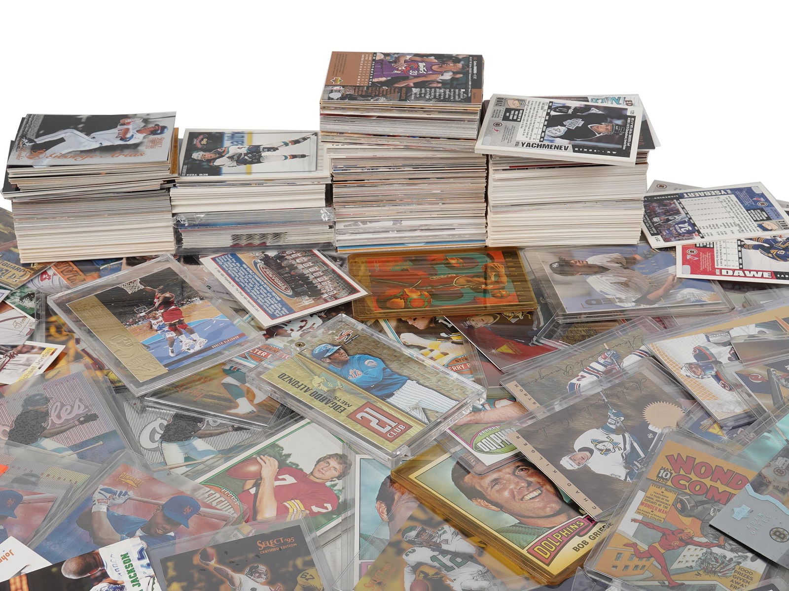 A VINTAGE AMERICAN HOCKEY BASEBALL PLAYER CARDS (1 of 6)