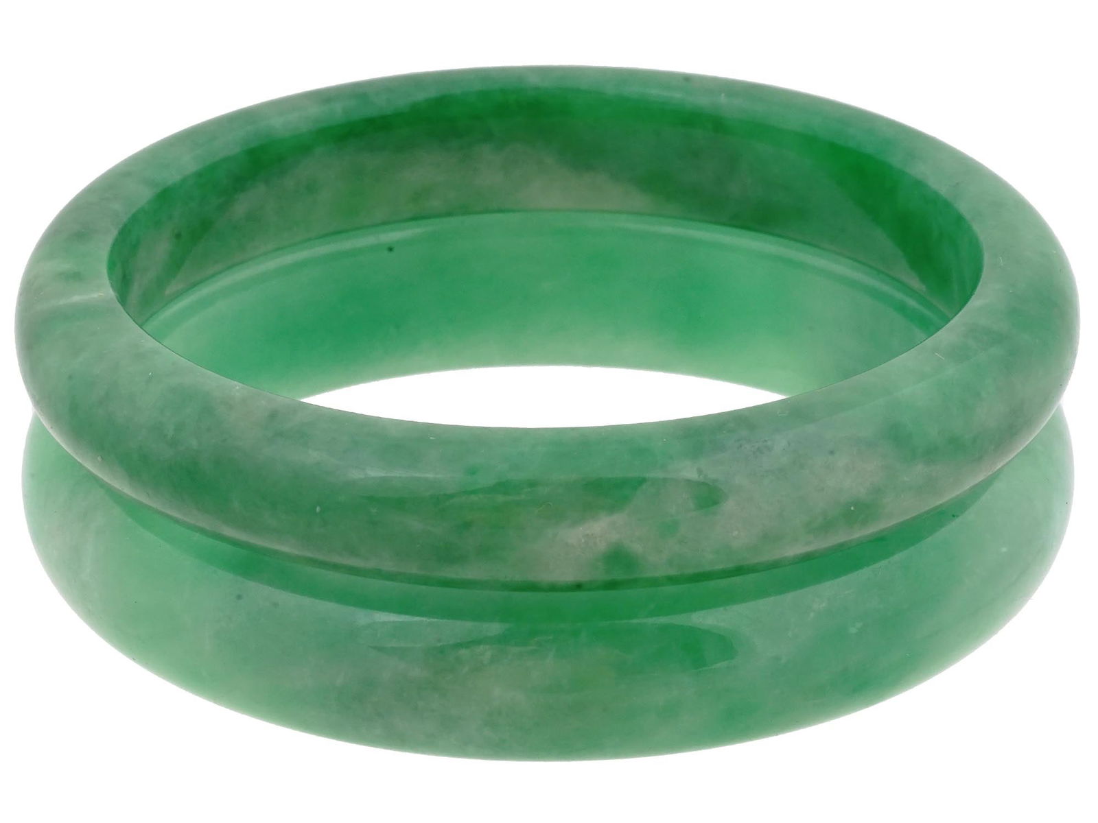 CHINESE HAND CARVED JADE BANGLE BRACELETS AMULETS (1 of 6)