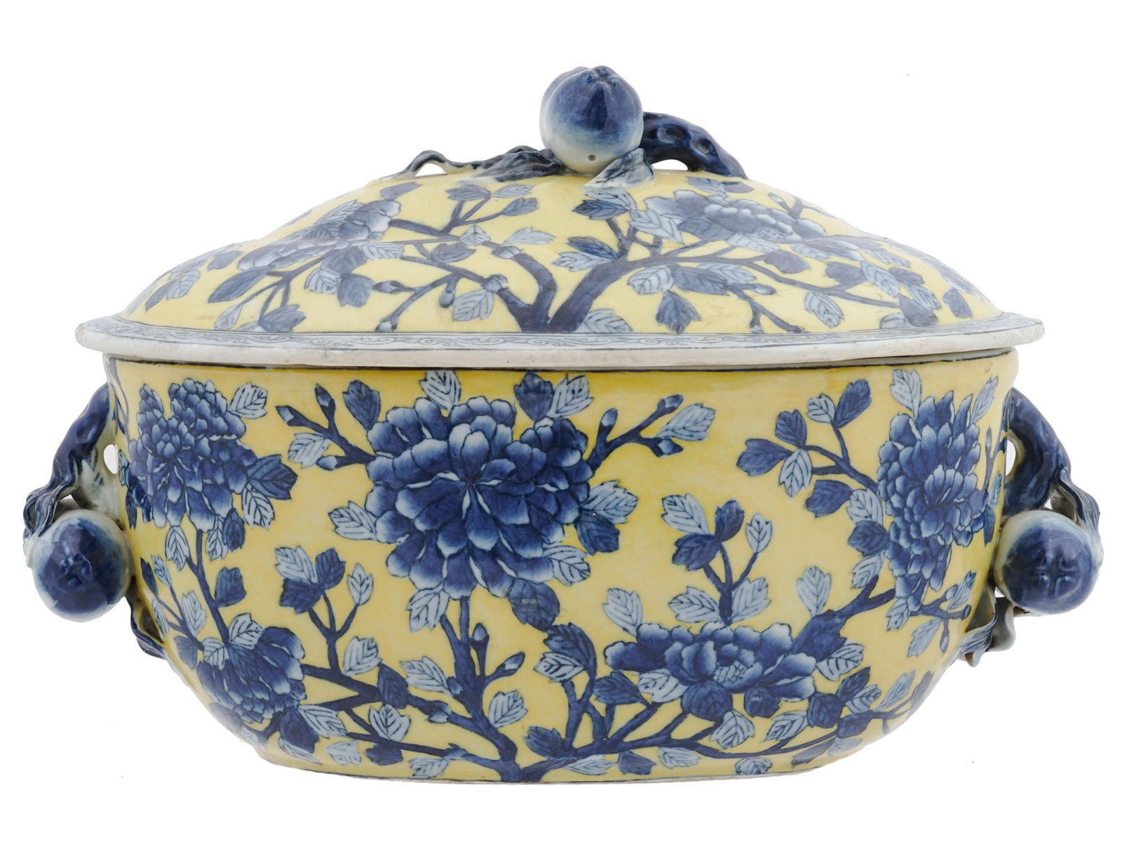 LARGE VINTAGE CHINESE PORCELAIN LIDDED SOUP TUREEN (1 of 7)