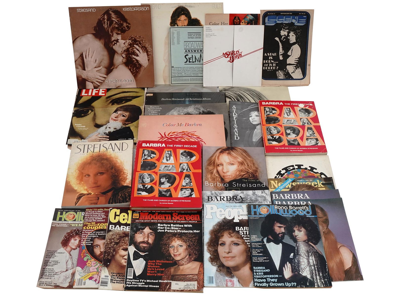 VTG BARBRA STREISAND VINYLS MEMORABILIA ITEMS (1 of 7)
