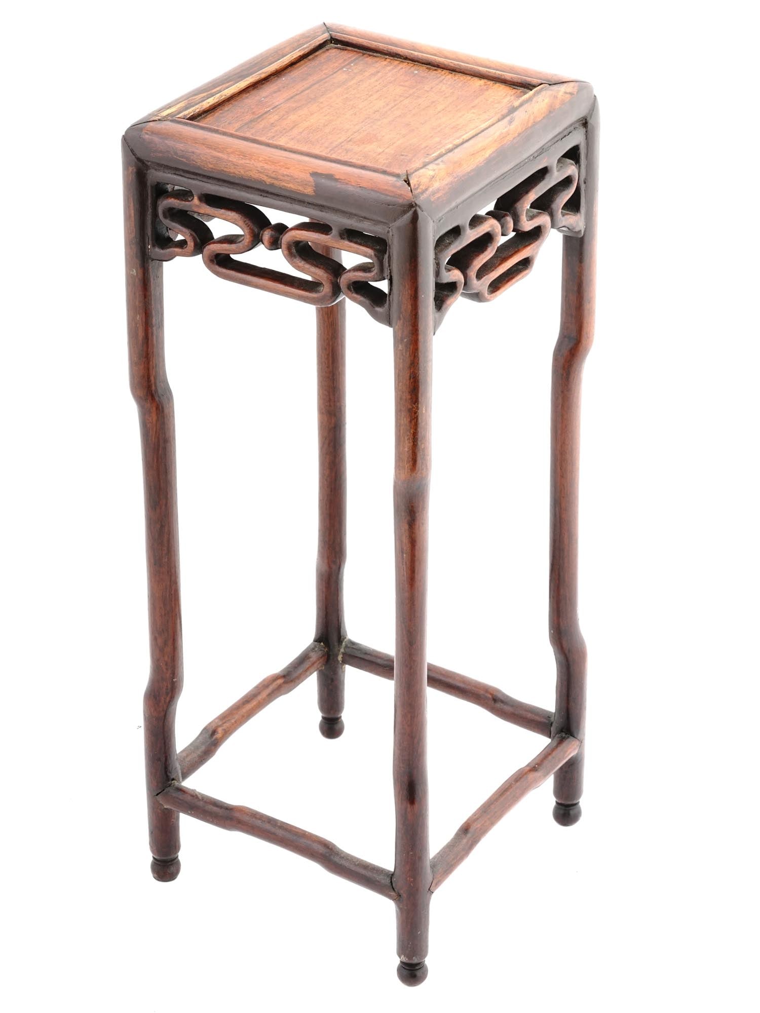 SMALL CHINESE QING DYNASTY WOODEN DISPLAY STAND (1 of 8)